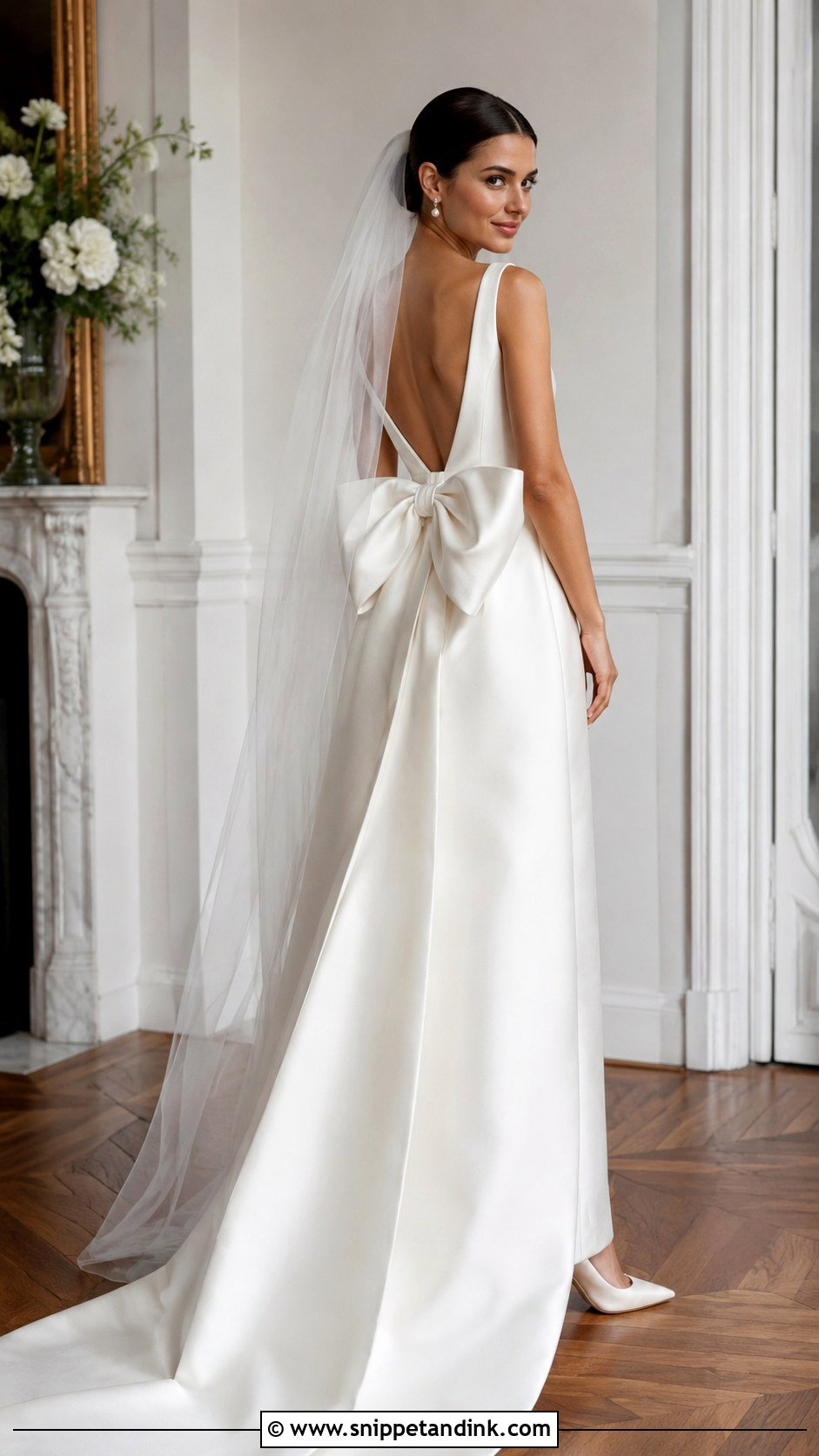 Bow Back Bridal Dress - Snippet and Ink - 20 Beautiful Bridal Dresses