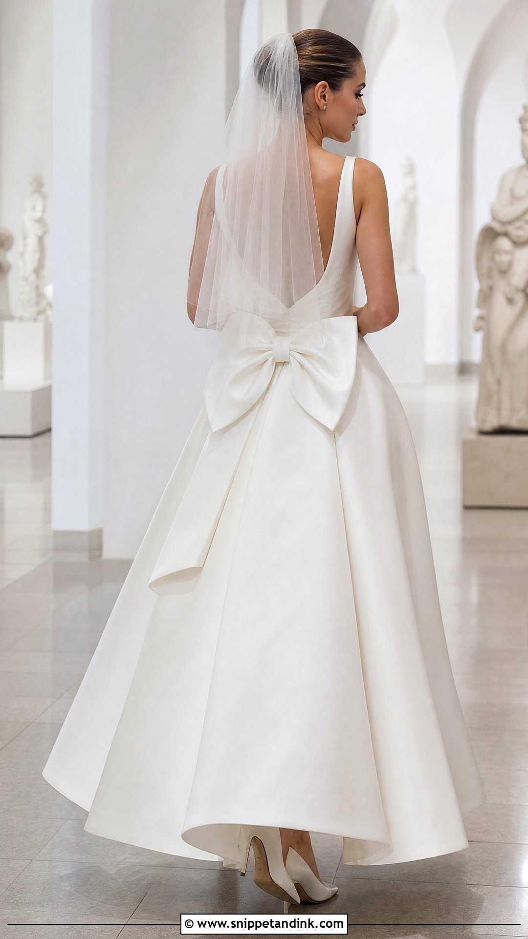 Bow Back Bridal Dress - Snippet and Ink - 20 Latest Bridal Dress Design Ideas