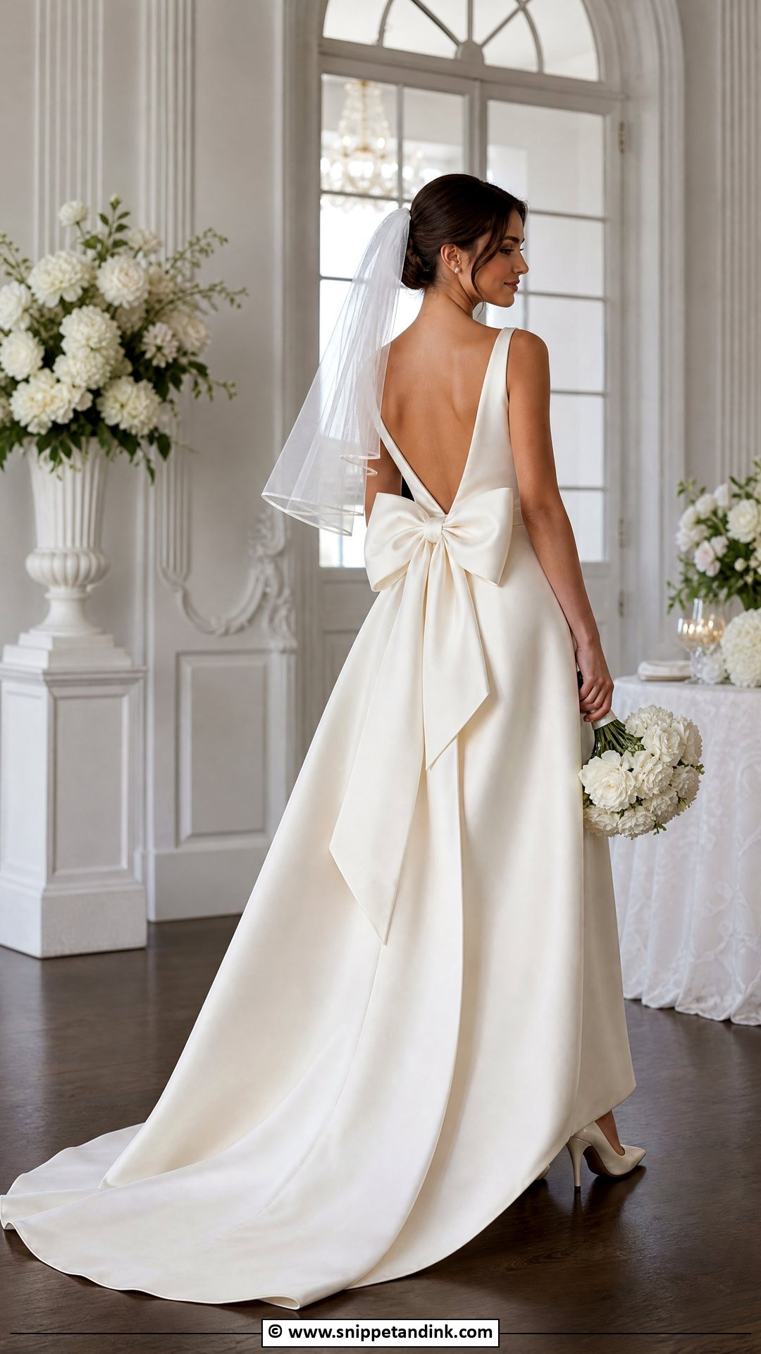 Bow Back Bridal Dress - Snippet and Ink - 35 Bridal Dress Ideas