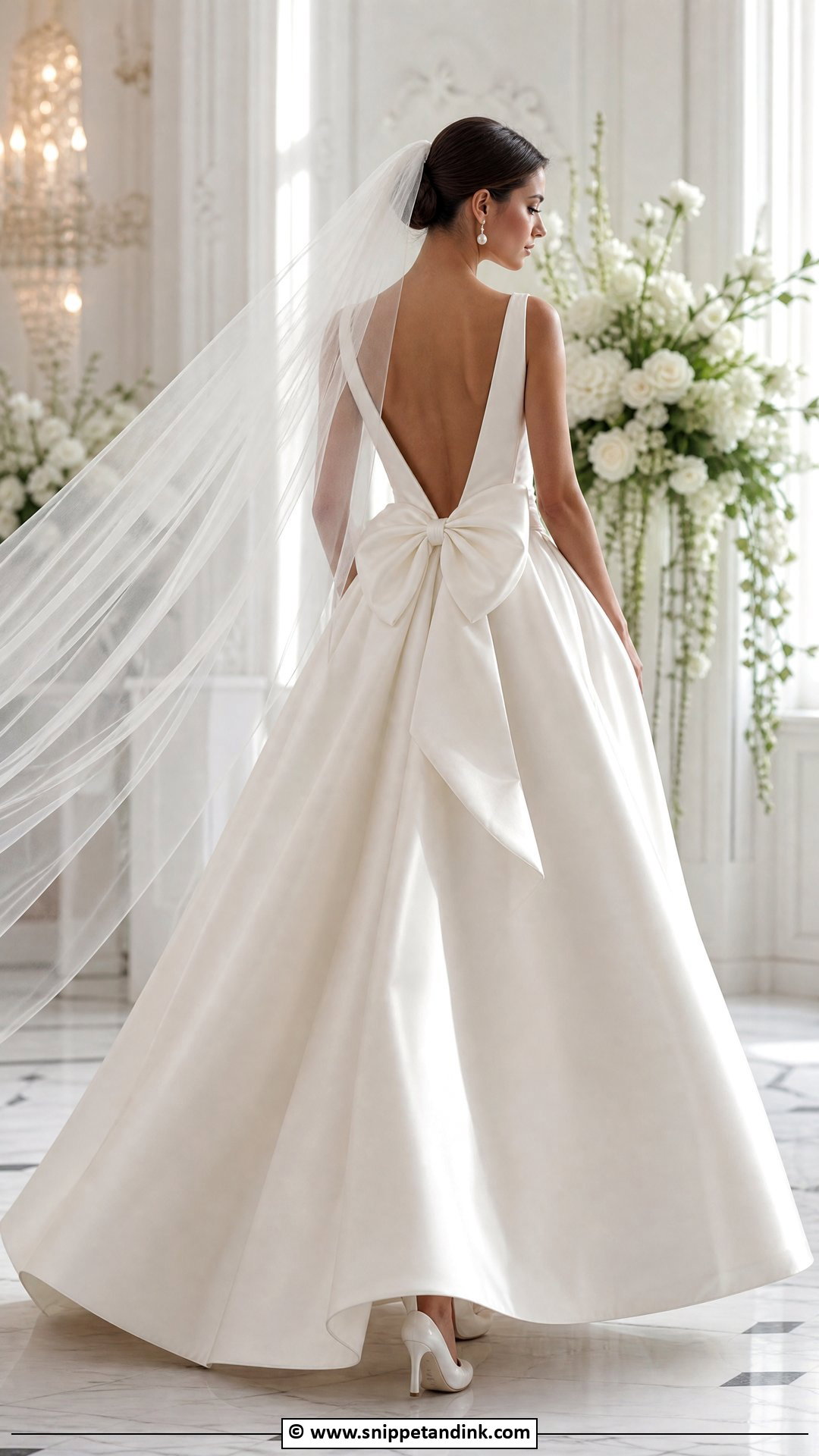 Bow Back Bridal Gown - Snippet and Ink - 35 Bridal Gowns