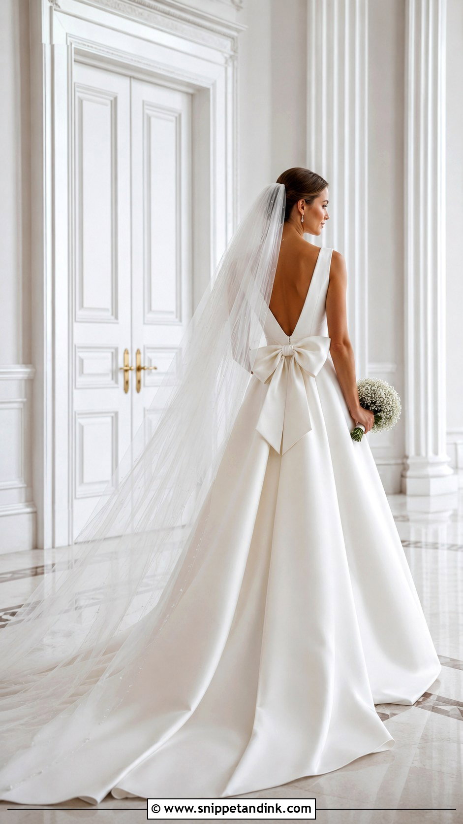 Bow Back Bridal Wedding Gown - Snippet and Ink - 20 Bridal Wedding Gowns