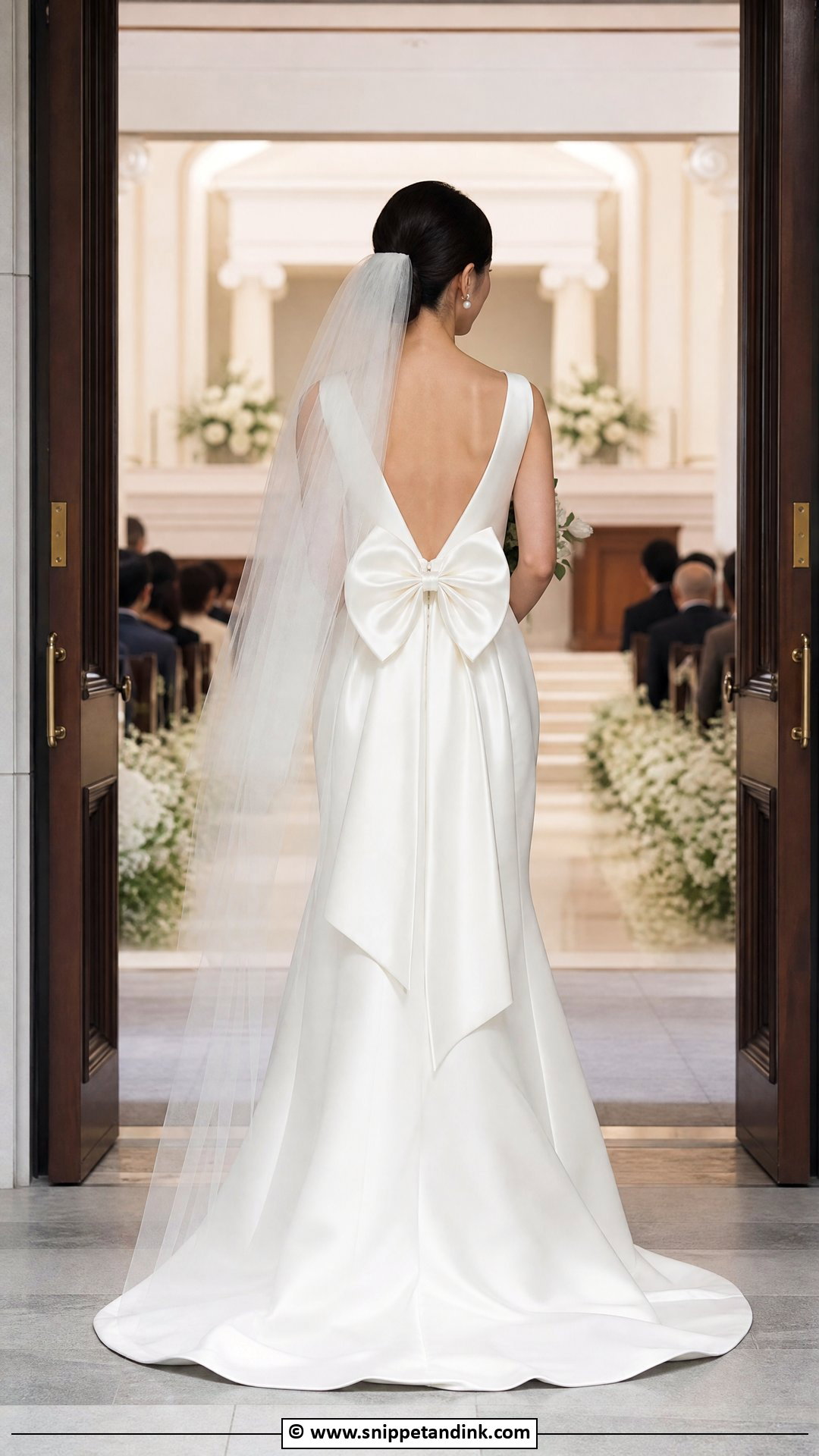 Bow Back Bride Dress - Snippet and Ink - 35 Bride Dress Ideas