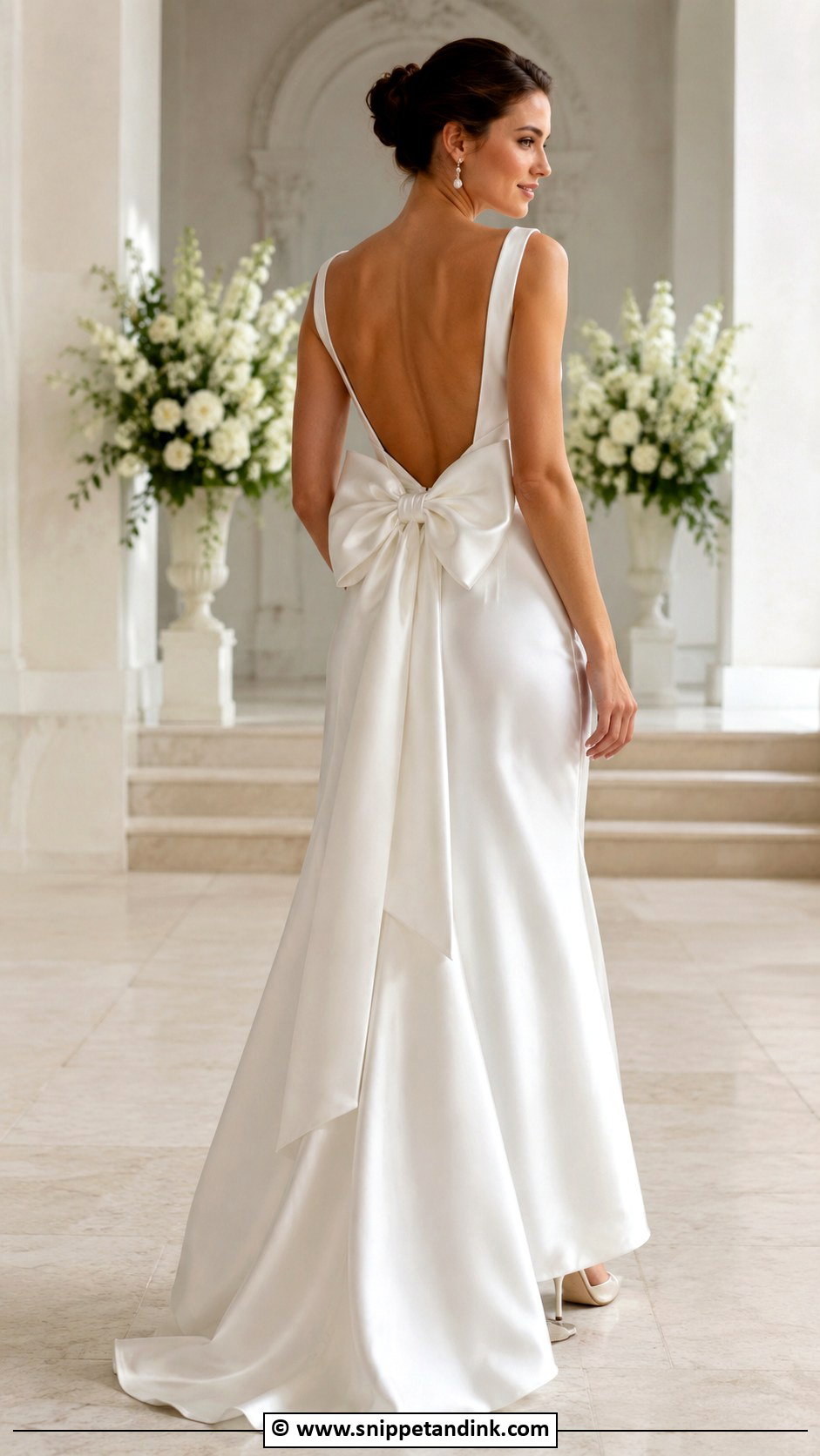 Bow Back Bride Dress - Snippet and Ink - 30 Brides Dresses