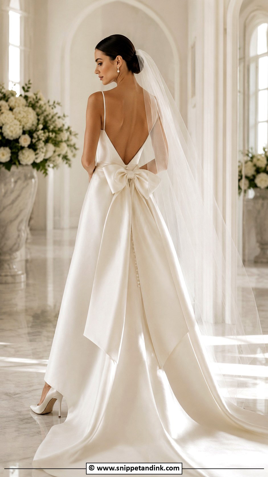 Bow Back Bride Gown - Snippet and Ink - 30 Bride Gown Ideas