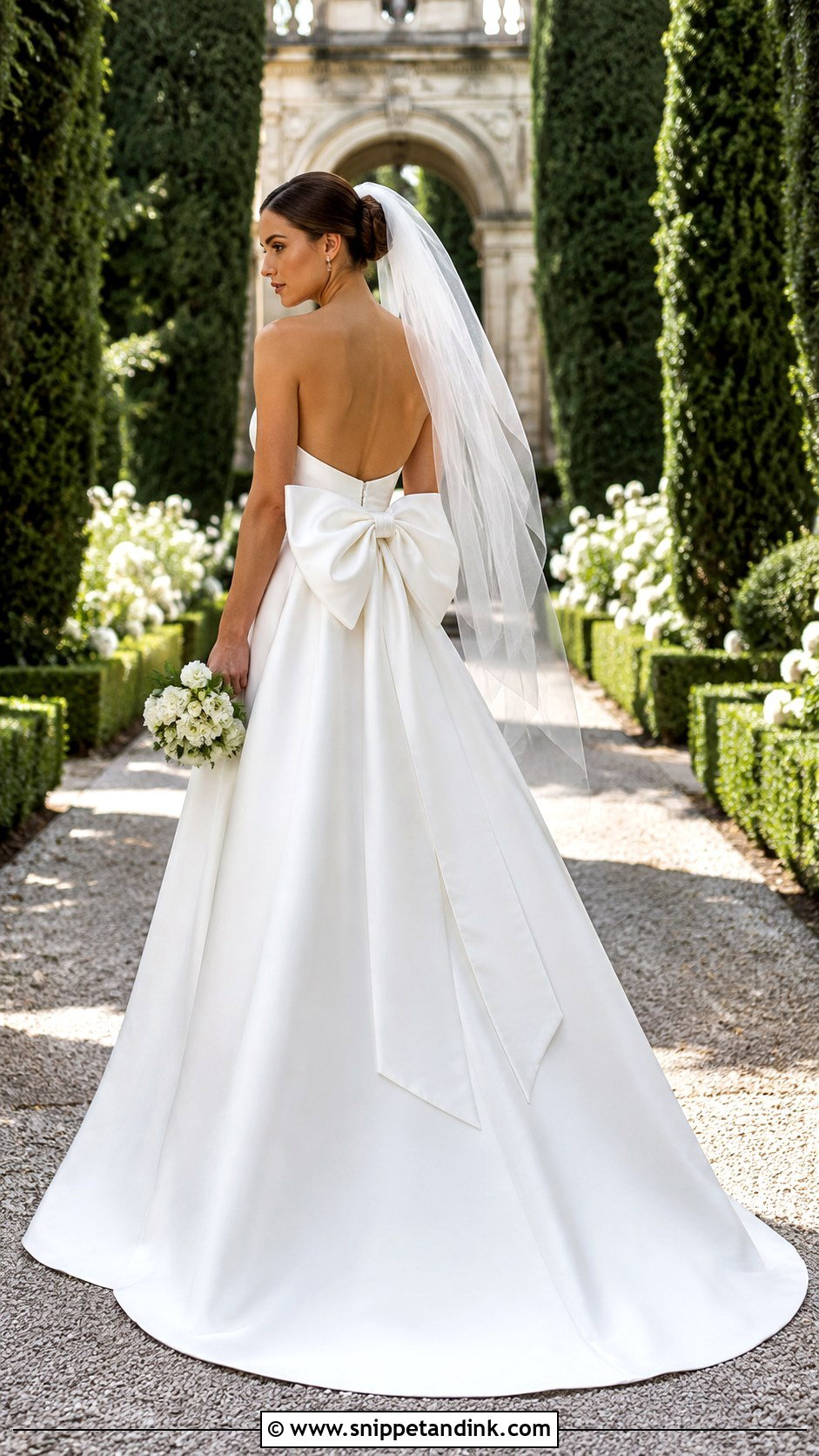 Bow Back Bride Look - Snippet and Ink - 20 Lovely Bride Ideas