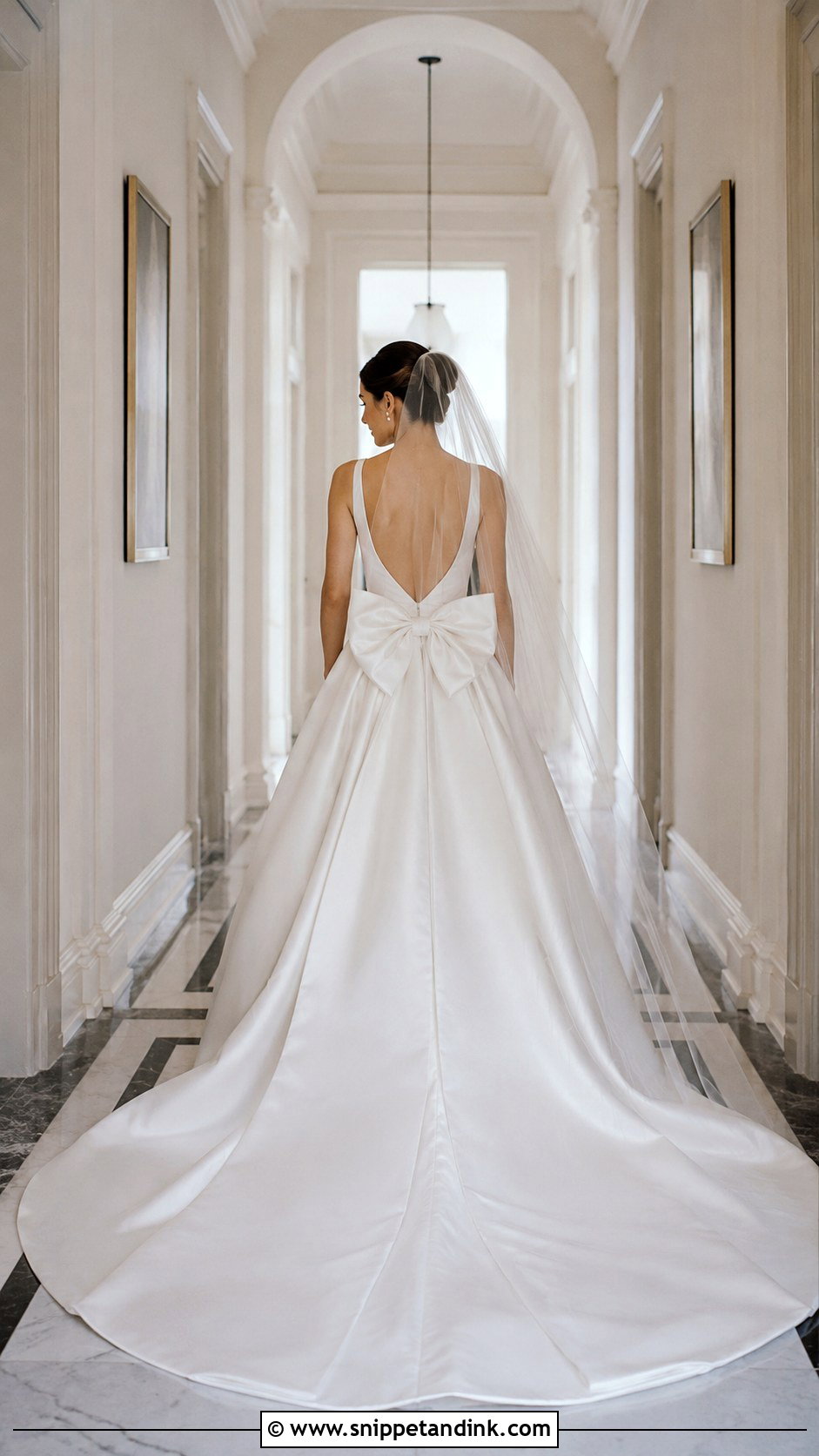 Bow Back Cathedral Wedding Dress - Snippet and Ink - 30 Cathedral Wedding Dress Ideas