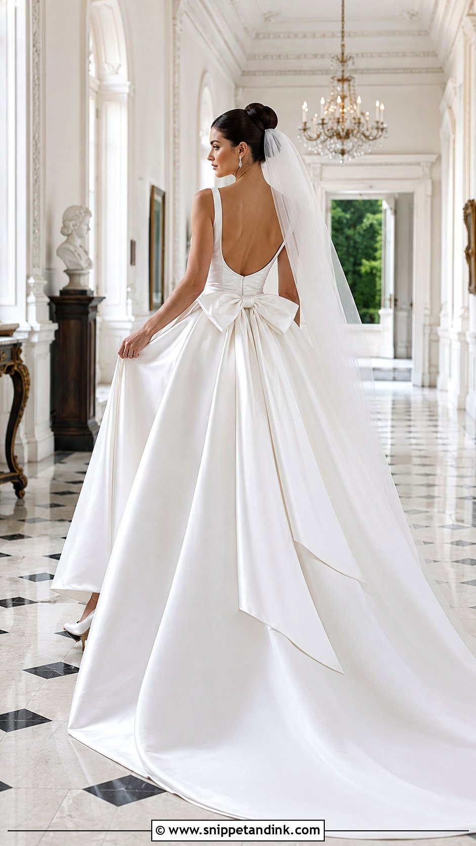 Bow Back Cinderella Wedding Dress - Snippet and Ink - 20 Cinderella Dress Wedding Ideas