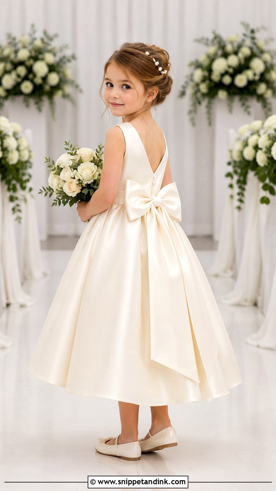 Bow Back Flower Girl Dress - Snippet and Ink - 25 Wedding Dress for Girls Ideas