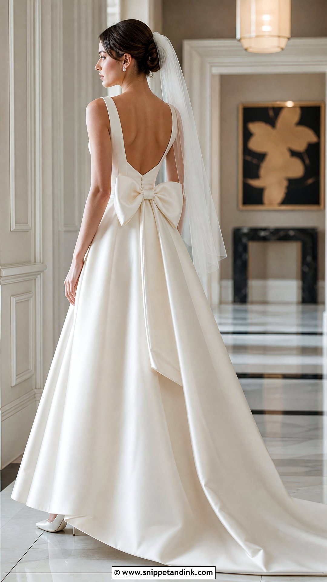 Bow Back Formal Bridal Dress - Snippet and Ink - 20 Formal Bridal Dress Ideas