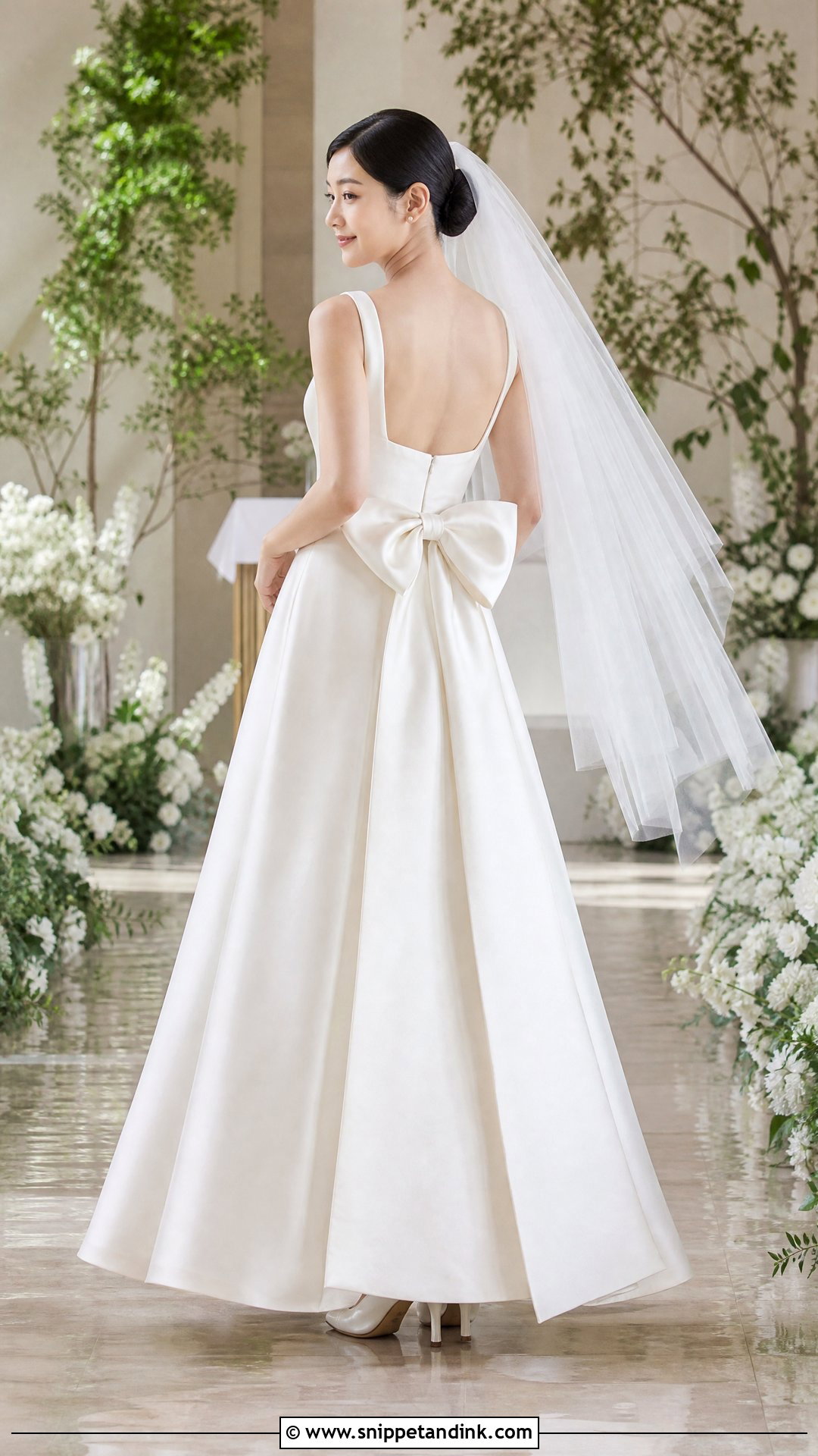 Bow Back Korean Wedding Dress - Snippet and Ink - 25 Elegant Korean Wedding Dress Ideas