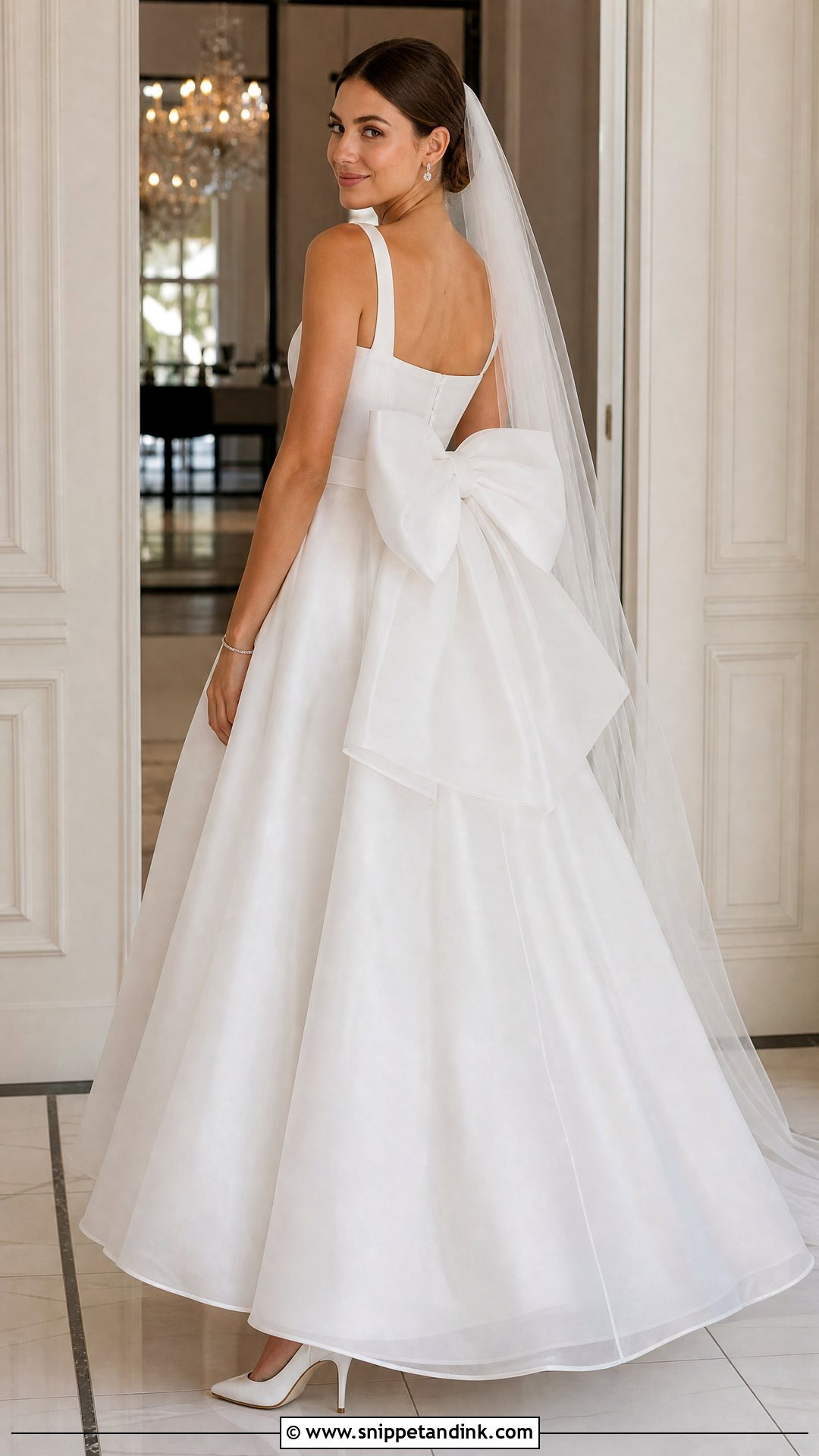 Bow Back Organza Wedding Gown - Snippet and Ink - 20 Organza Bridal Ideas