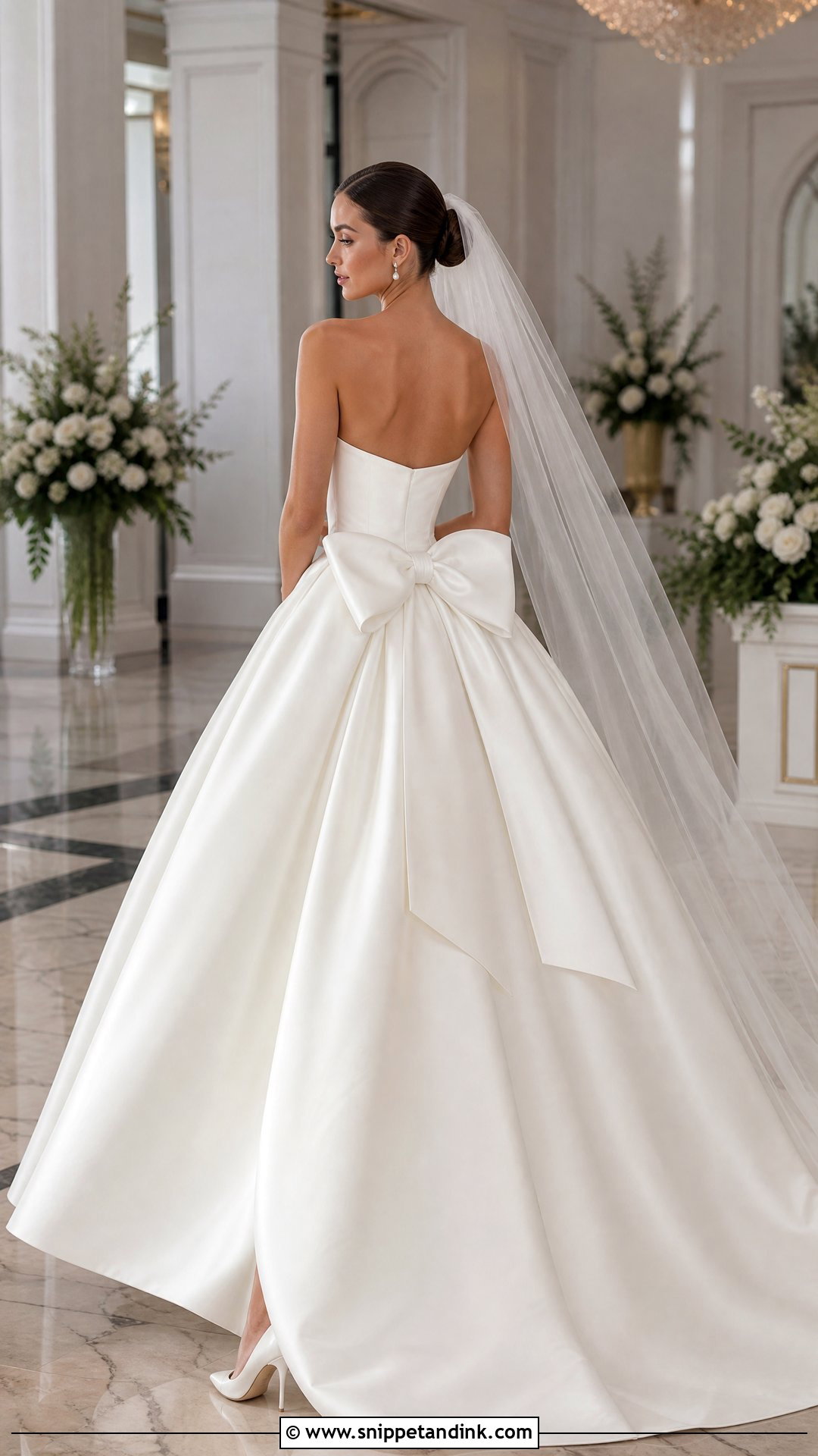 Bow Back Princess Ball Gown Wedding Dress - Snippet and Ink - 20 Princess Ball Gowns Wedding Dress