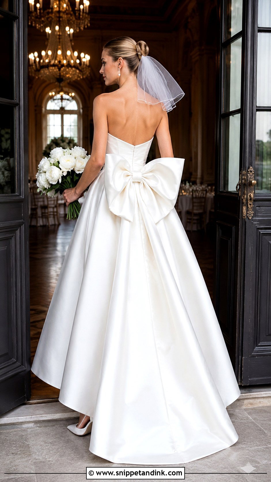 Bow Back Princess Wedding Dress - Snippet and Ink - 20 Gorgeous Wedding Dress Princesses Ideas