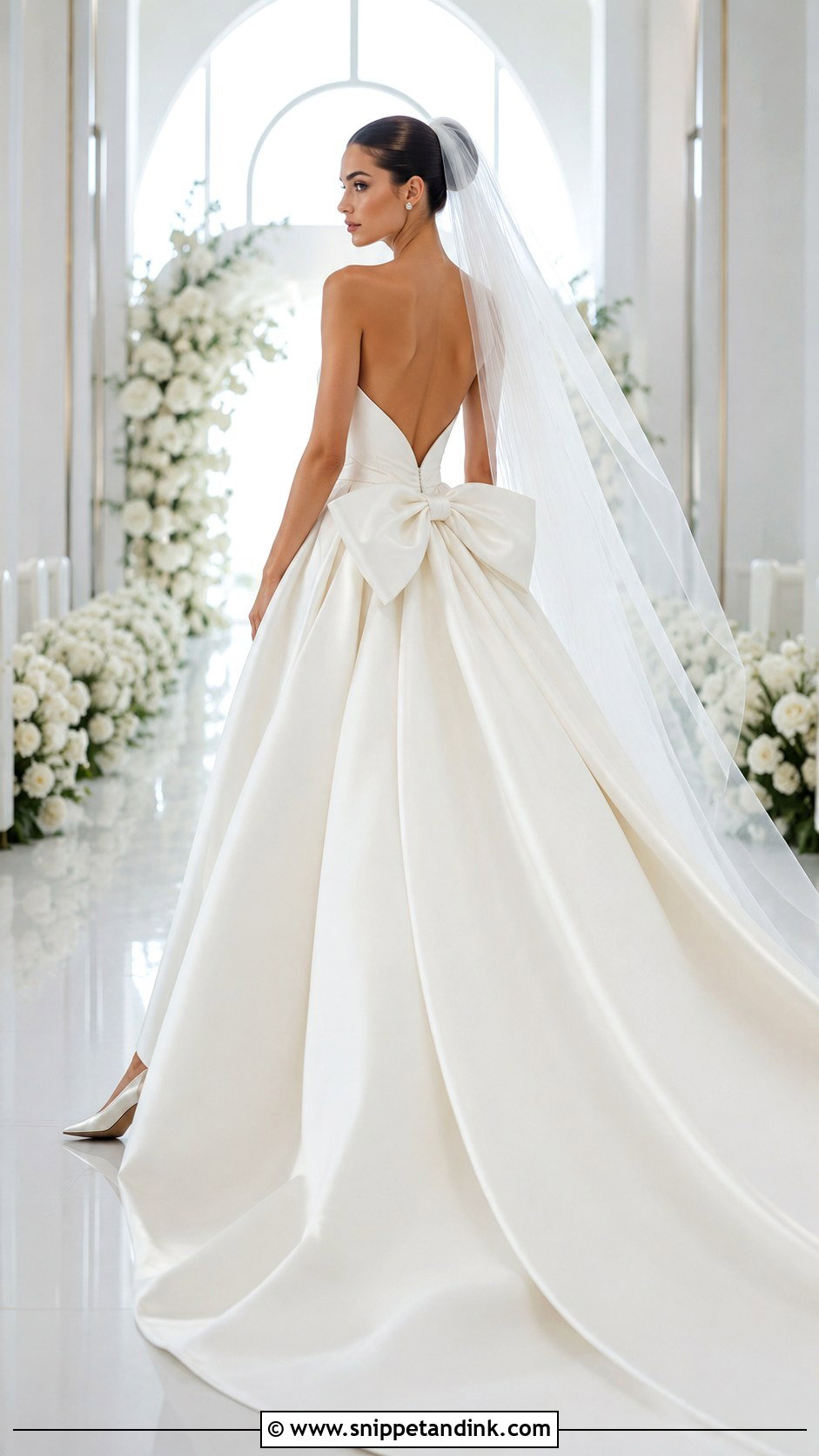 Bow Back Princess Wedding Dress - Snippet and Ink - 20 Big Princess Wedding Dresses