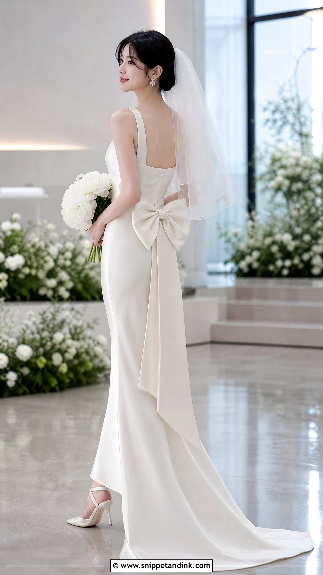 Bow Back Ulzzang Wedding Dress - Snippet and Ink - 20 Ulzzang Wedding Dress Ideas