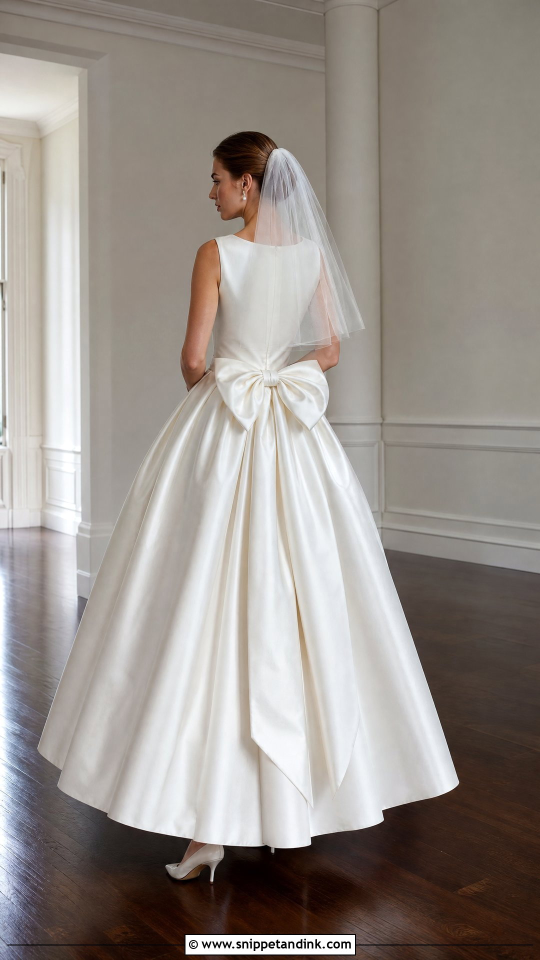 Bow Back Vintage Ballgown Wedding Dress - Snippet and Ink - 20 Vintage Ballgown Wedding Dress Ideas