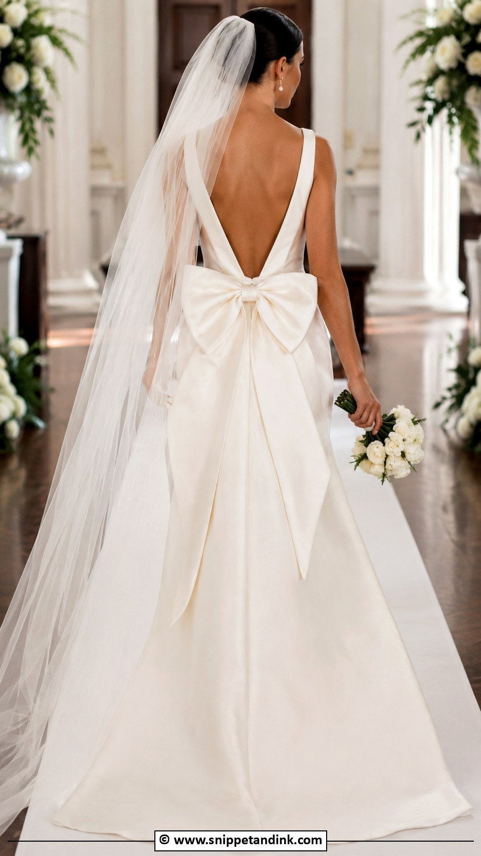 Bow Back Wedding Dress - Snippet and Ink - 25 Classy Wedding Dresses