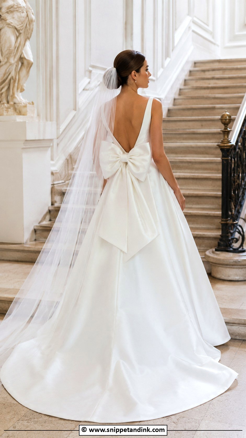 Bow Back Wedding Dress - Snippet and Ink - 30 Luxury Wedding Dress Ideas