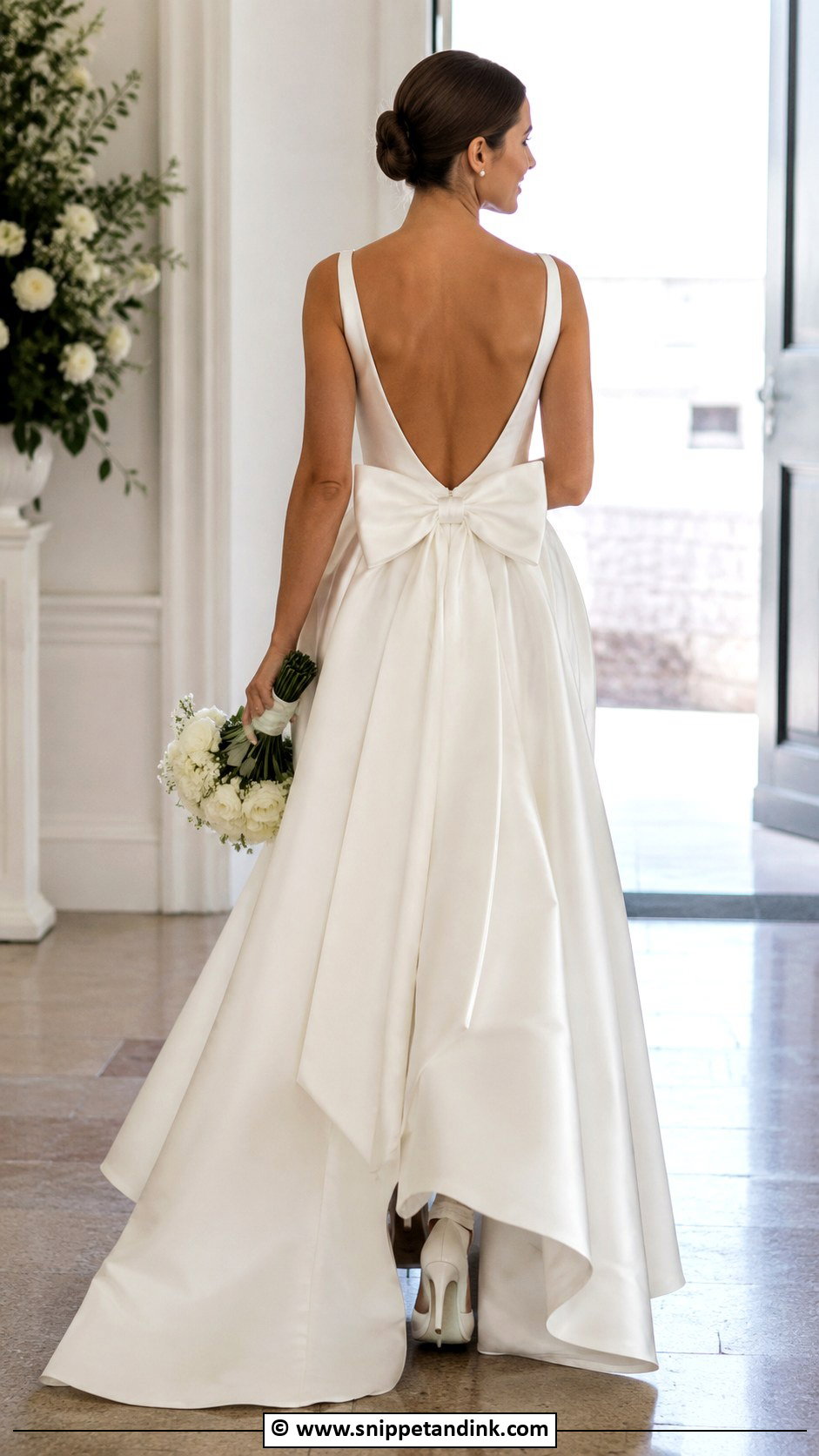 Bow Back Wedding Dress - Snippet and Ink - 30 Wedding Dress 2024 Ideas