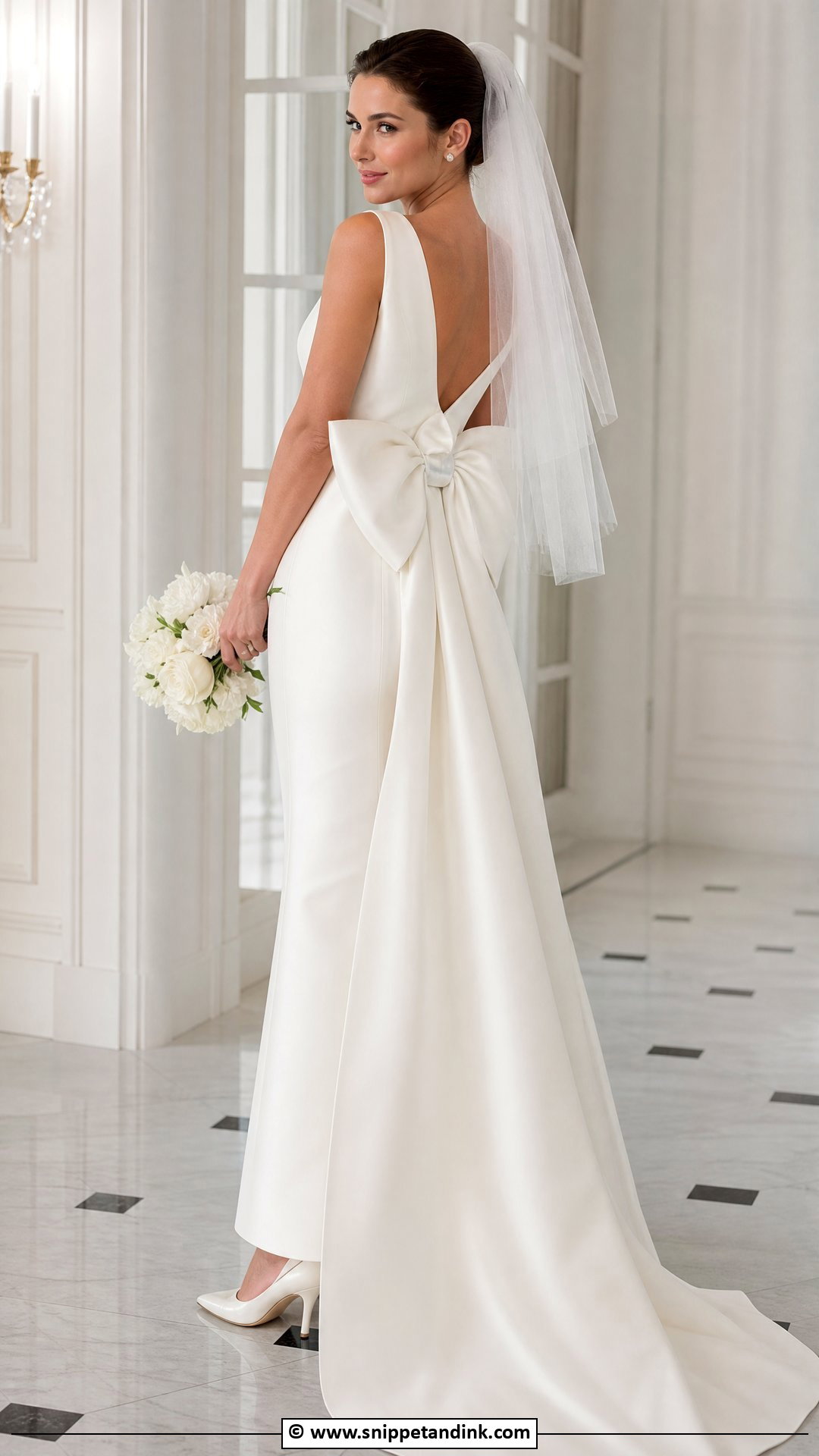 Bow Back Wedding Dress - Snippet and Ink - 35 Dreamy Wedding Dress Ideas