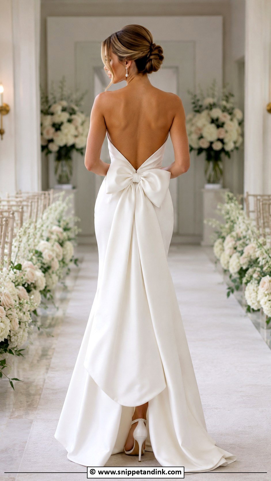 Bow Back Wedding Dress - Snippet and Ink - 35 Unique Wedding Dresses