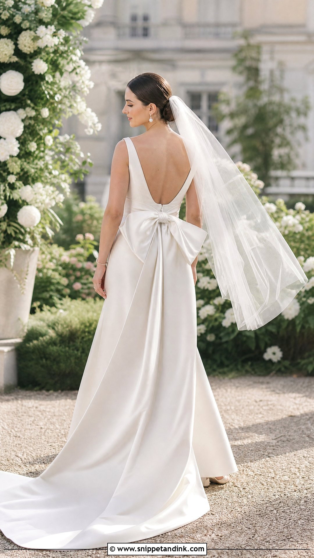 Bow Back Wedding Dress - Snippet and Ink - 25 Modern Wedding Dresses