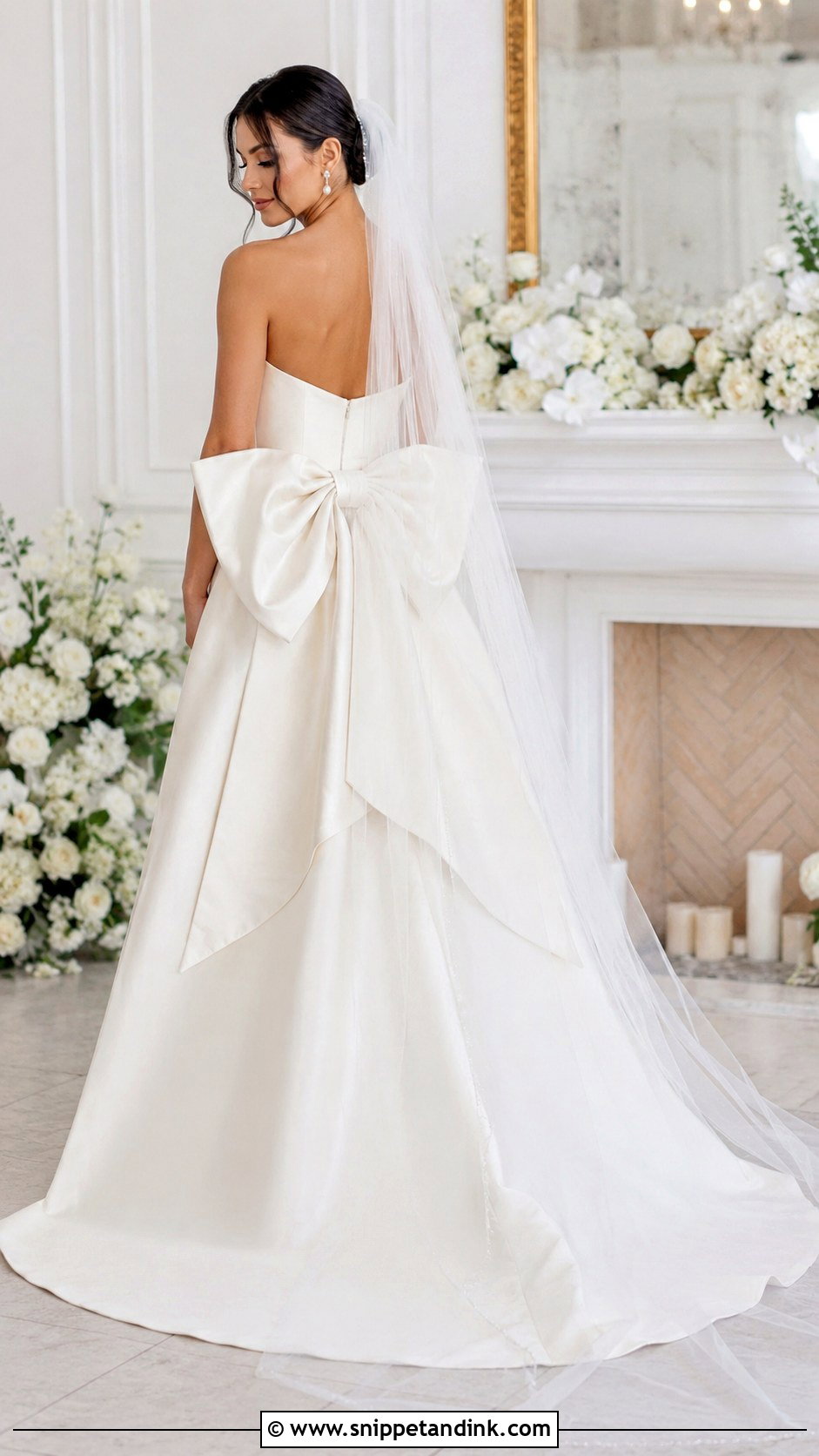 Bow Back Wedding Dress - Snippet and Ink - 30 My Dream Wedding Dress Ideas