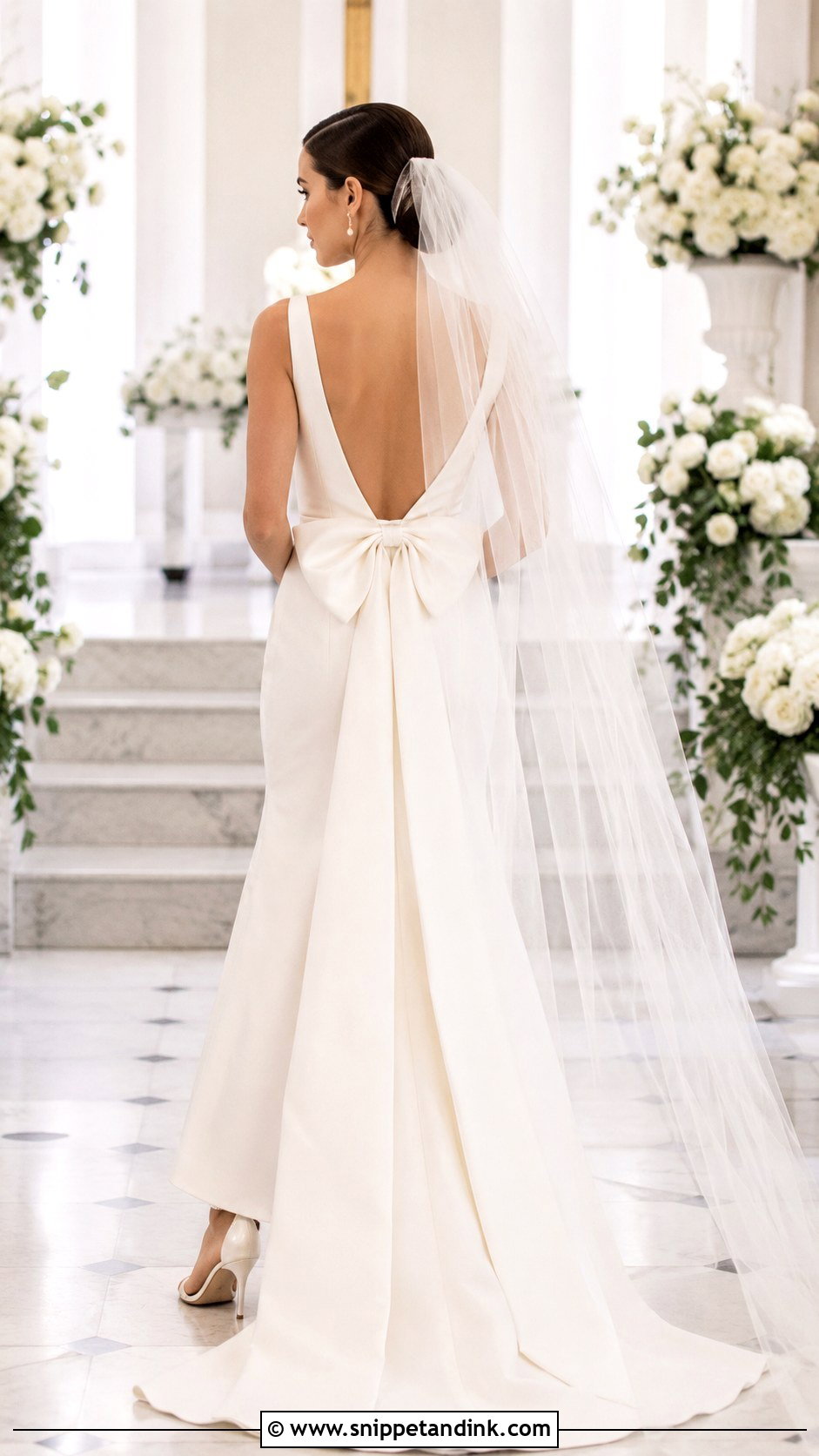 Bow Back Wedding Dress - Snippet and Ink - 30 Weddingdress Ideas