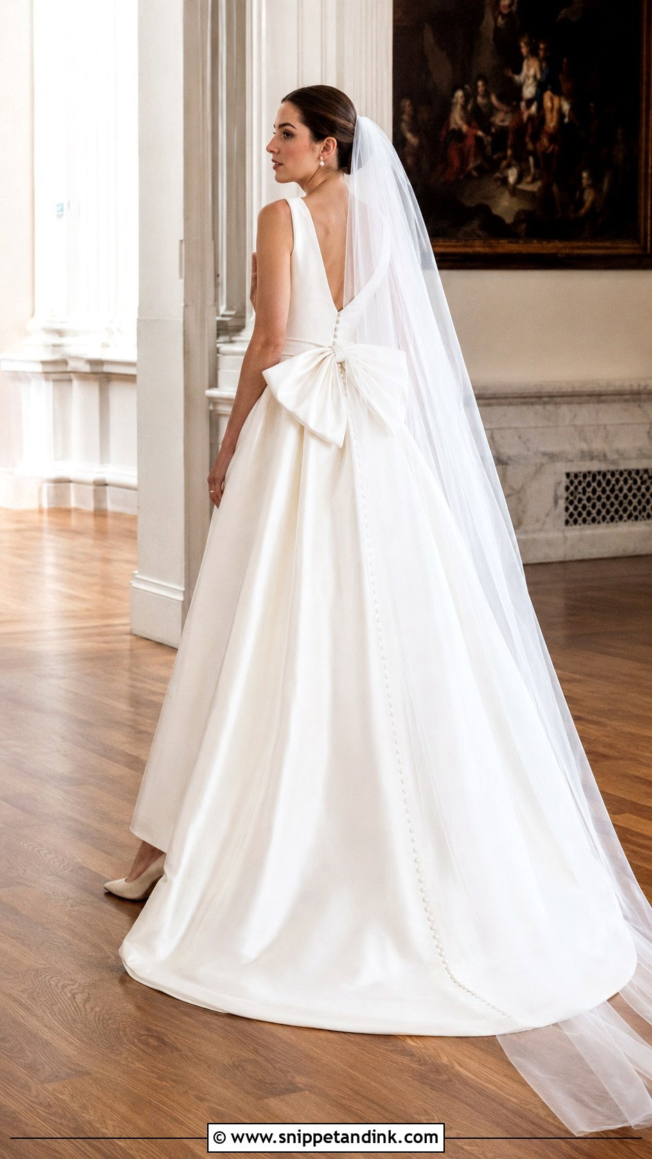 Bow Back Wedding Dress - Snippet and Ink - 20 1990 Wedding Dress Ideas