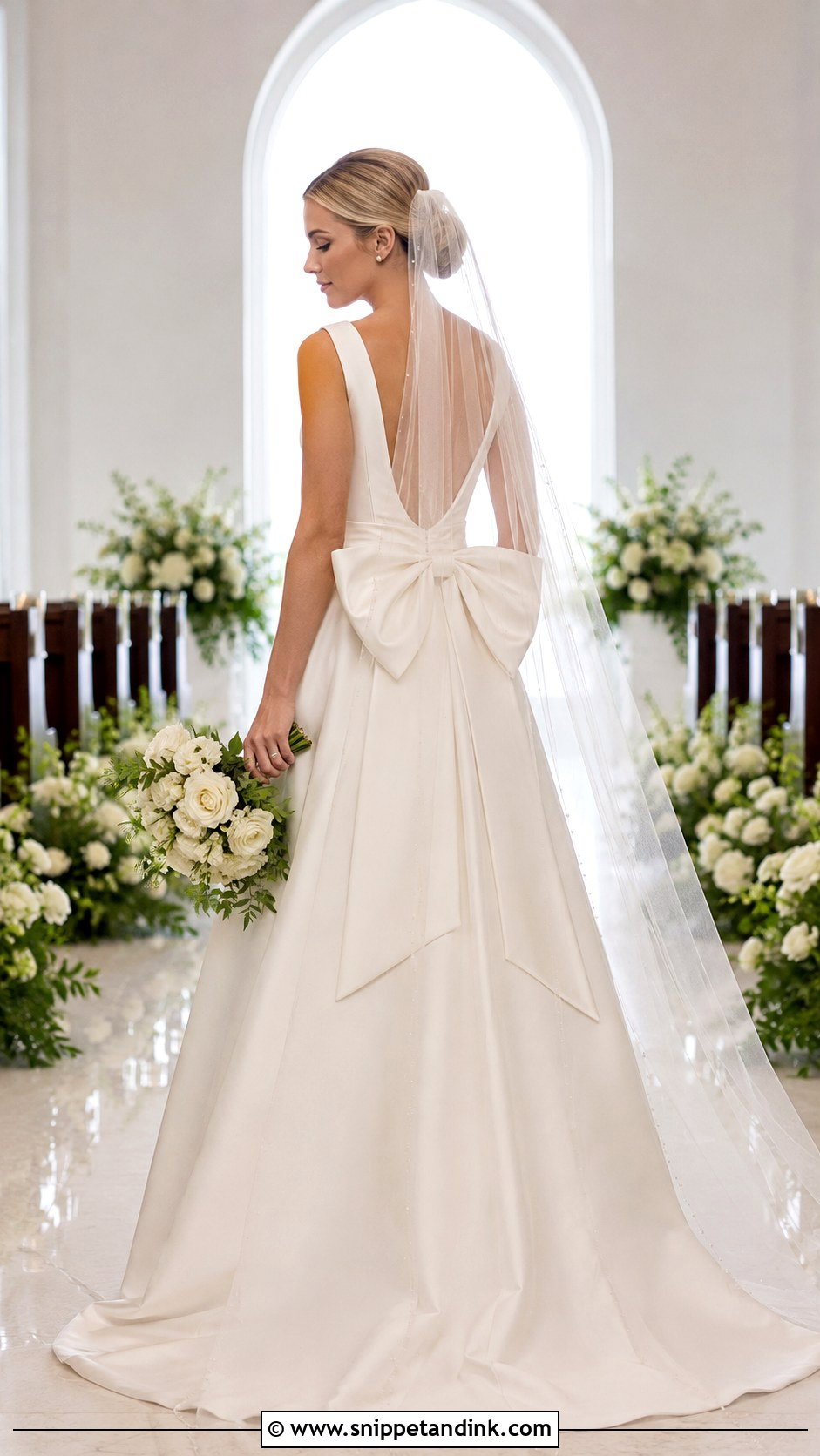 Bow Back Wedding Dress - Snippet and Ink - 20 Detailed Wedding Dress Ideas