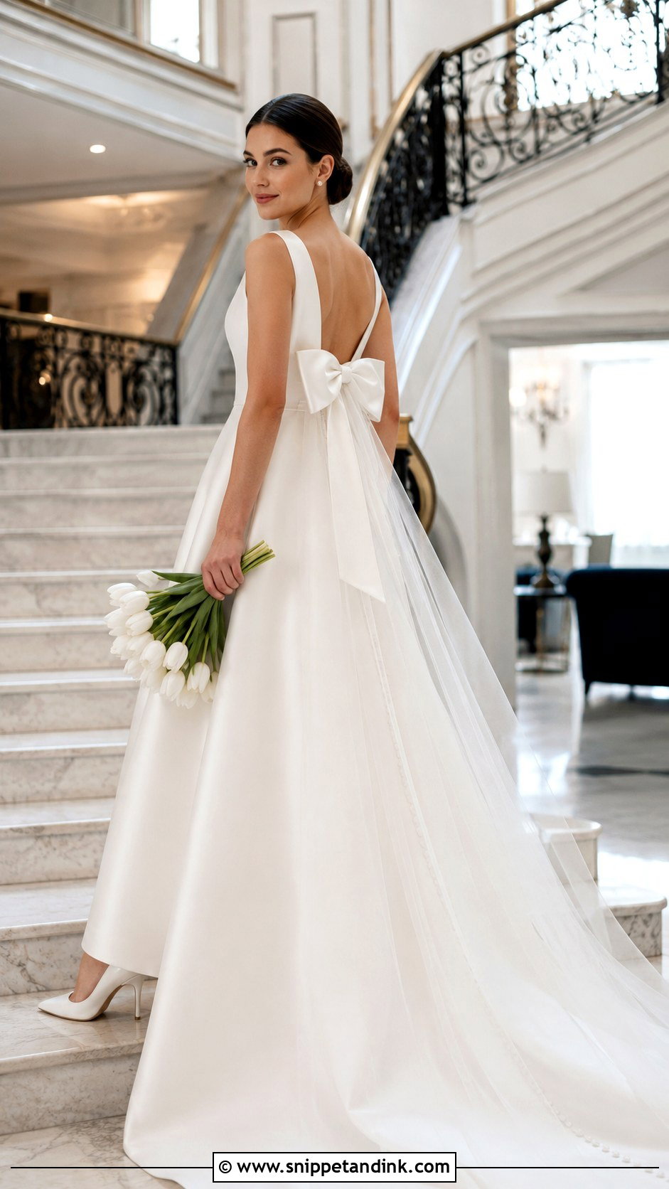 Bow Back Wedding Dress - Snippet and Ink - 20 Elegant Luxury Wedding Dress Ideas