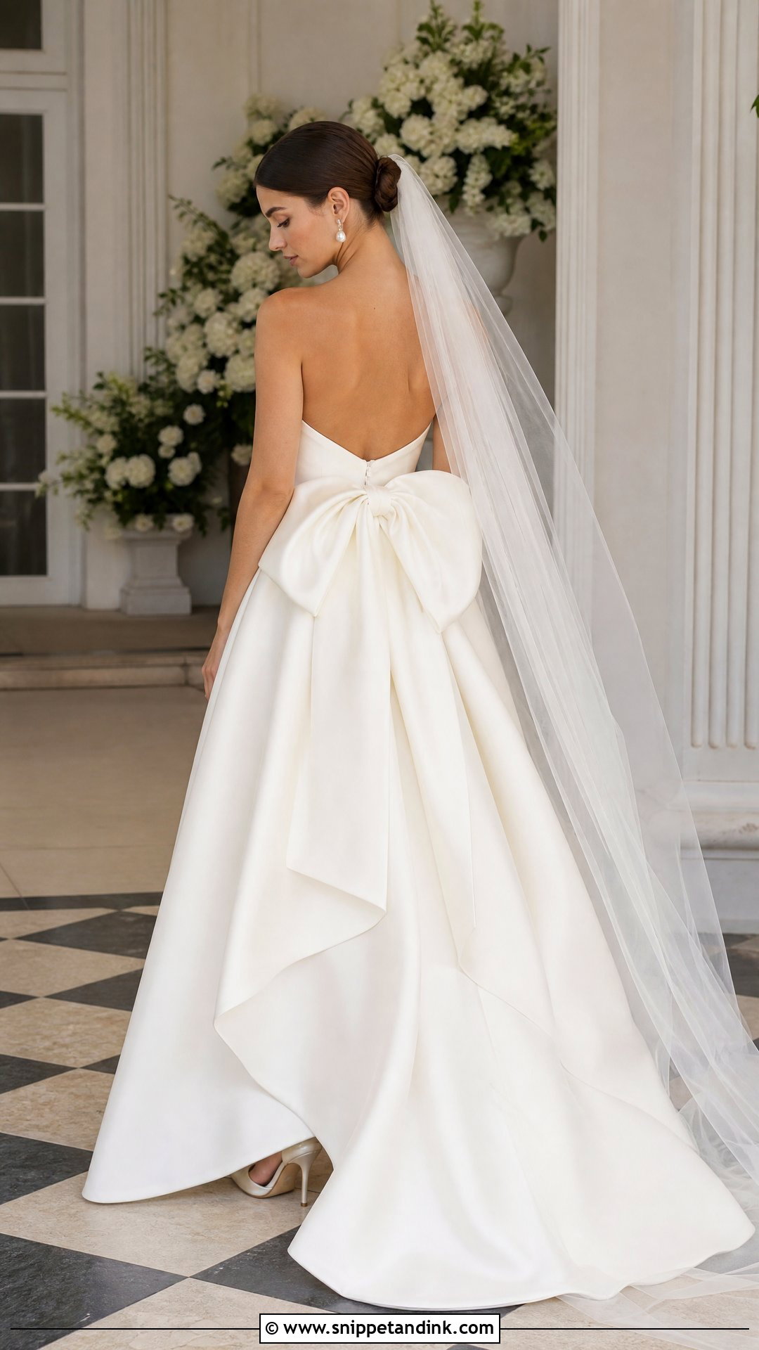 Bow Back Wedding Dress - Snippet and Ink - 20 Glamorous Wedding Dress Ideas