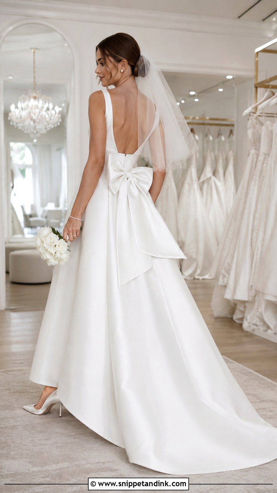 Bow Back Wedding Dress - Snippet and Ink - 20 I Said Yes to the Dress Ideas