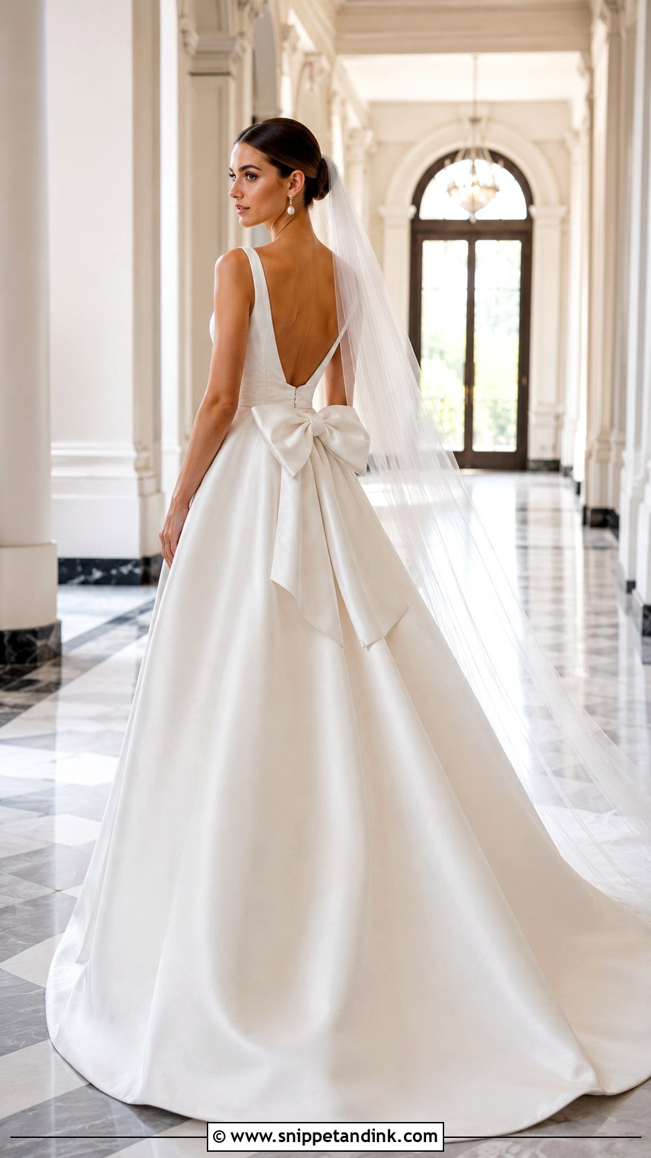 Bow Back Wedding Dress - Snippet and Ink - 20 Rich Wedding Dress Ideas