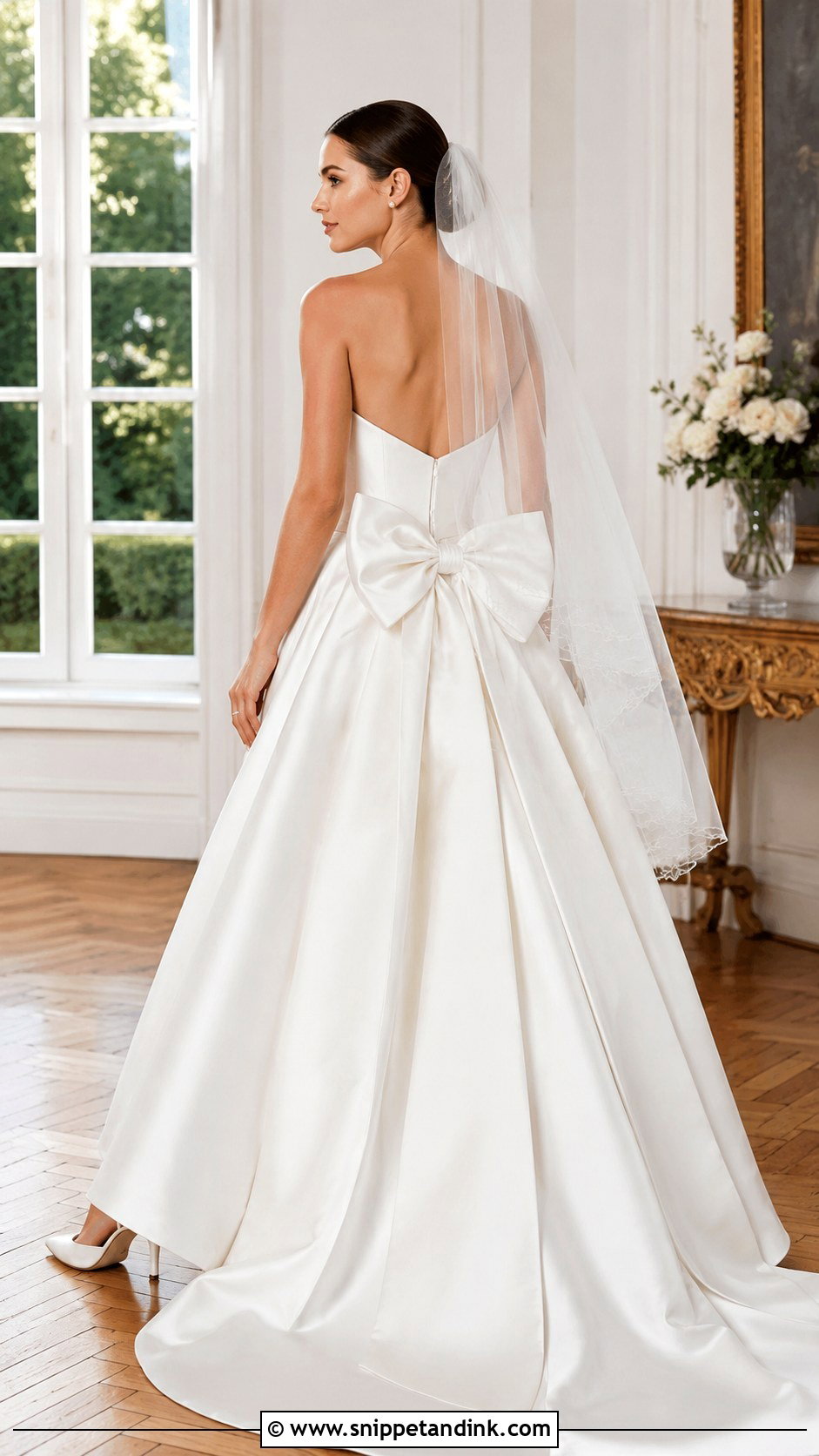 Bow Back Wedding Dress - Snippet and Ink - 25 Classic Elegant Wedding Dress Ideas
