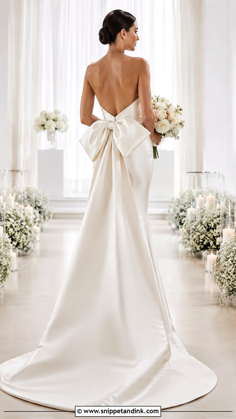 Bow Back Wedding Dress - Snippet and Ink - 25 Special Wedding Dress Ideas