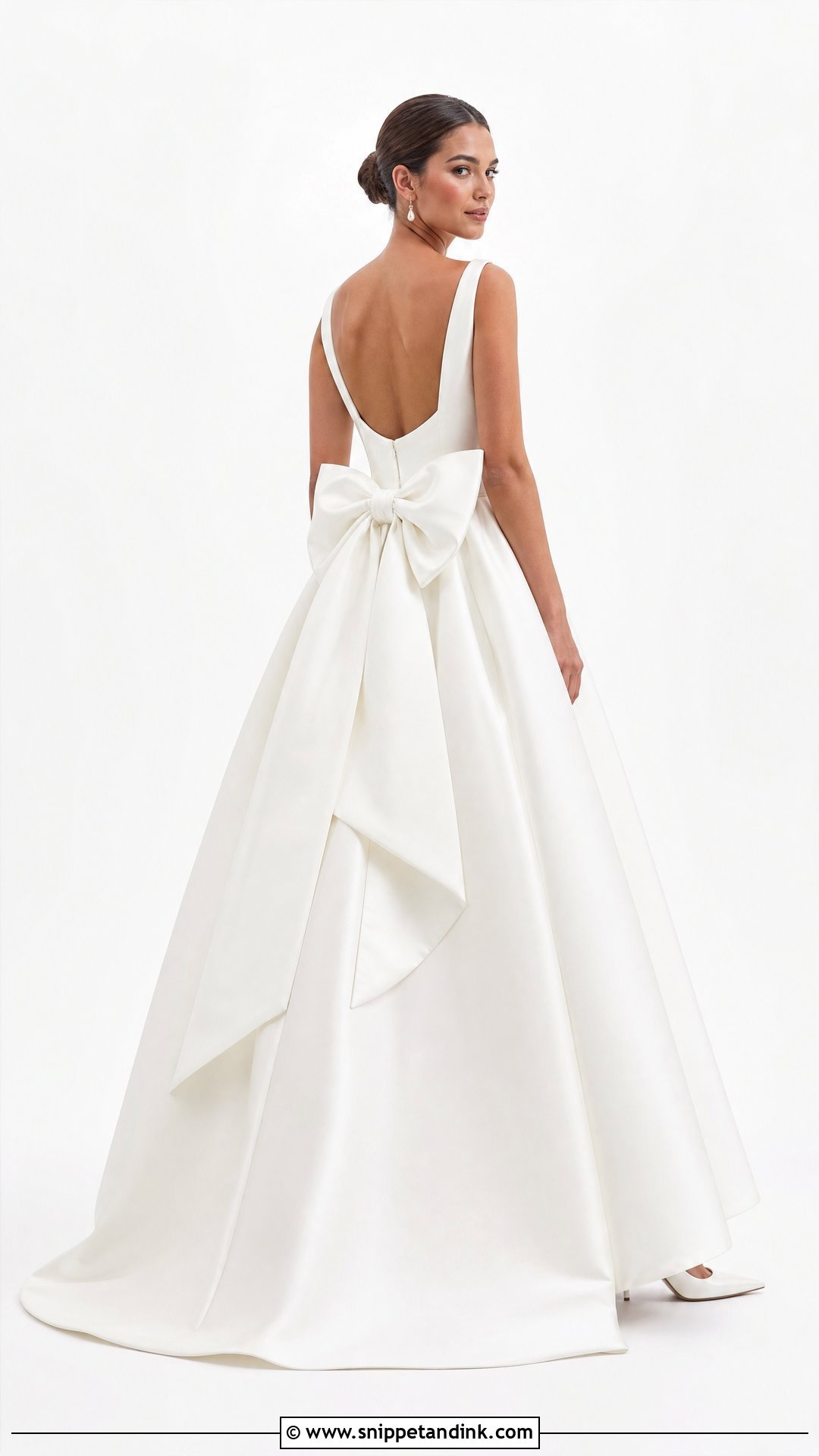 Bow Back Wedding Dress - Snippet and Ink - 25 Wedding Dress Back Ideas