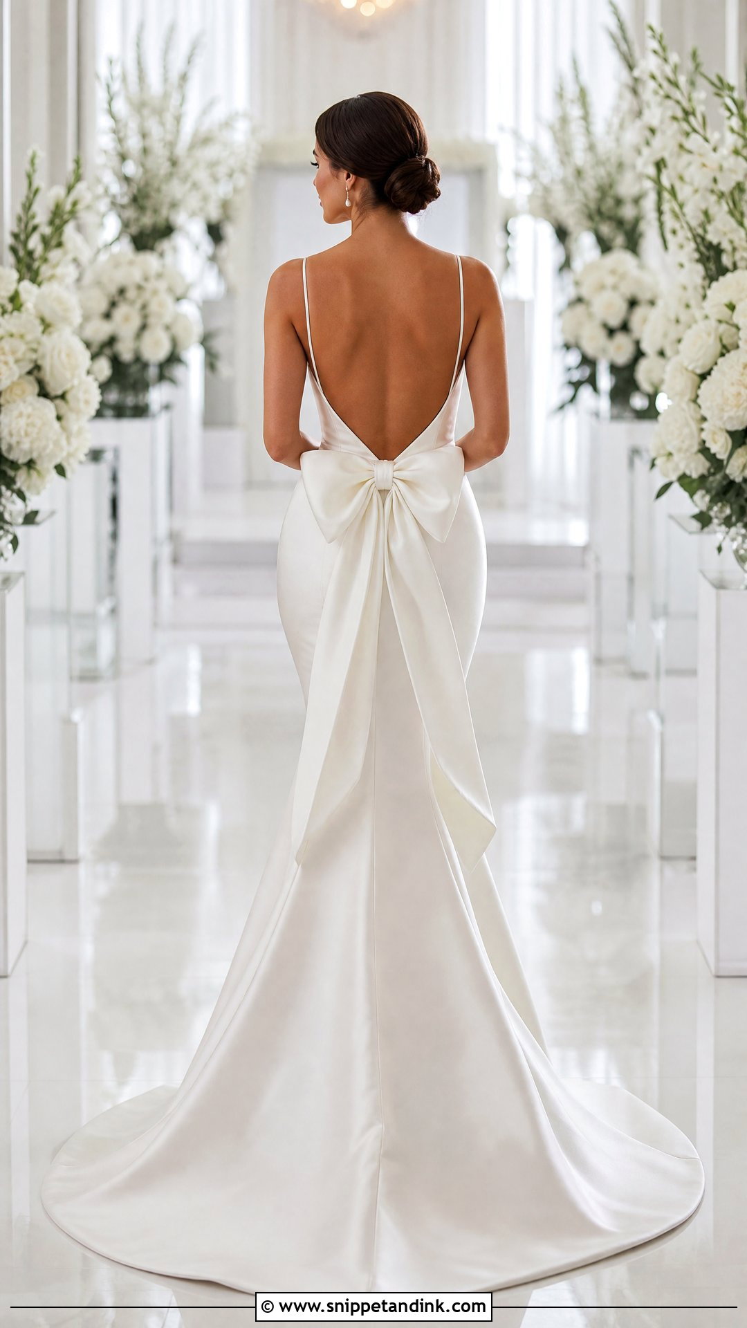 Bow Back Wedding Dress - Snippet and Ink - 25 Wedding Dresses Inspiration