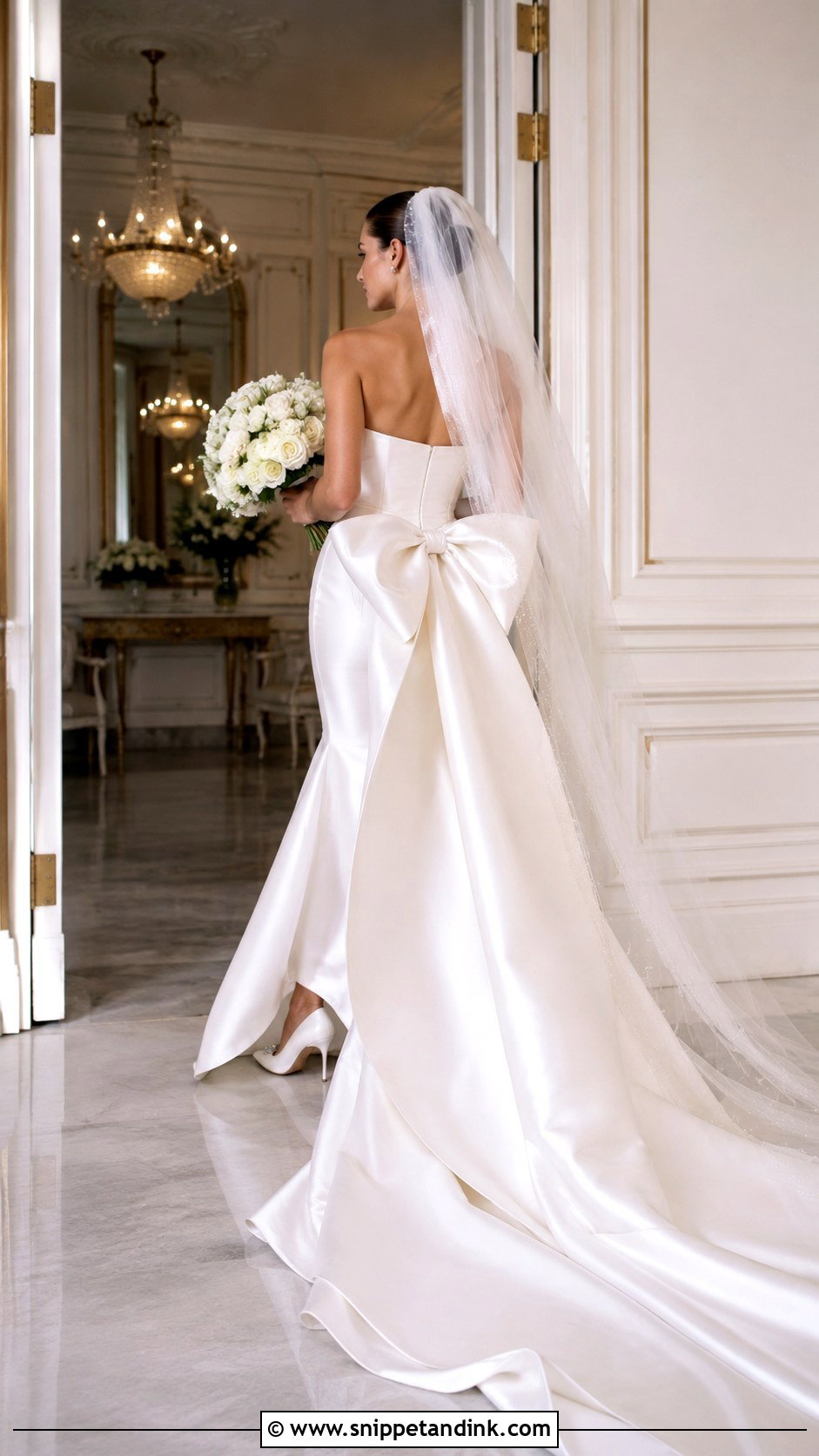 Bow Back Wedding Dress - Snippet and Ink - 20 Boujee Wedding Dress Ideas