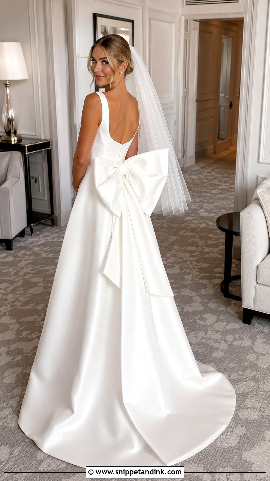 Bow Back Wedding Dress - Snippet and Ink - 20 Classy Wedding Dress Inspiration Ideas