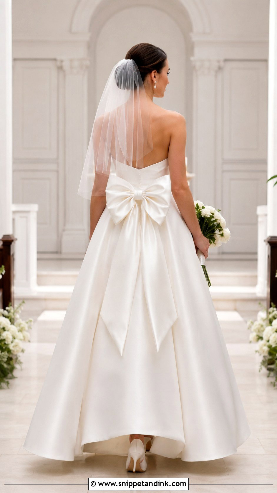 Bow Back Wedding Dress - Snippet and Ink - 20 Fashion Wedding Dress Ideas