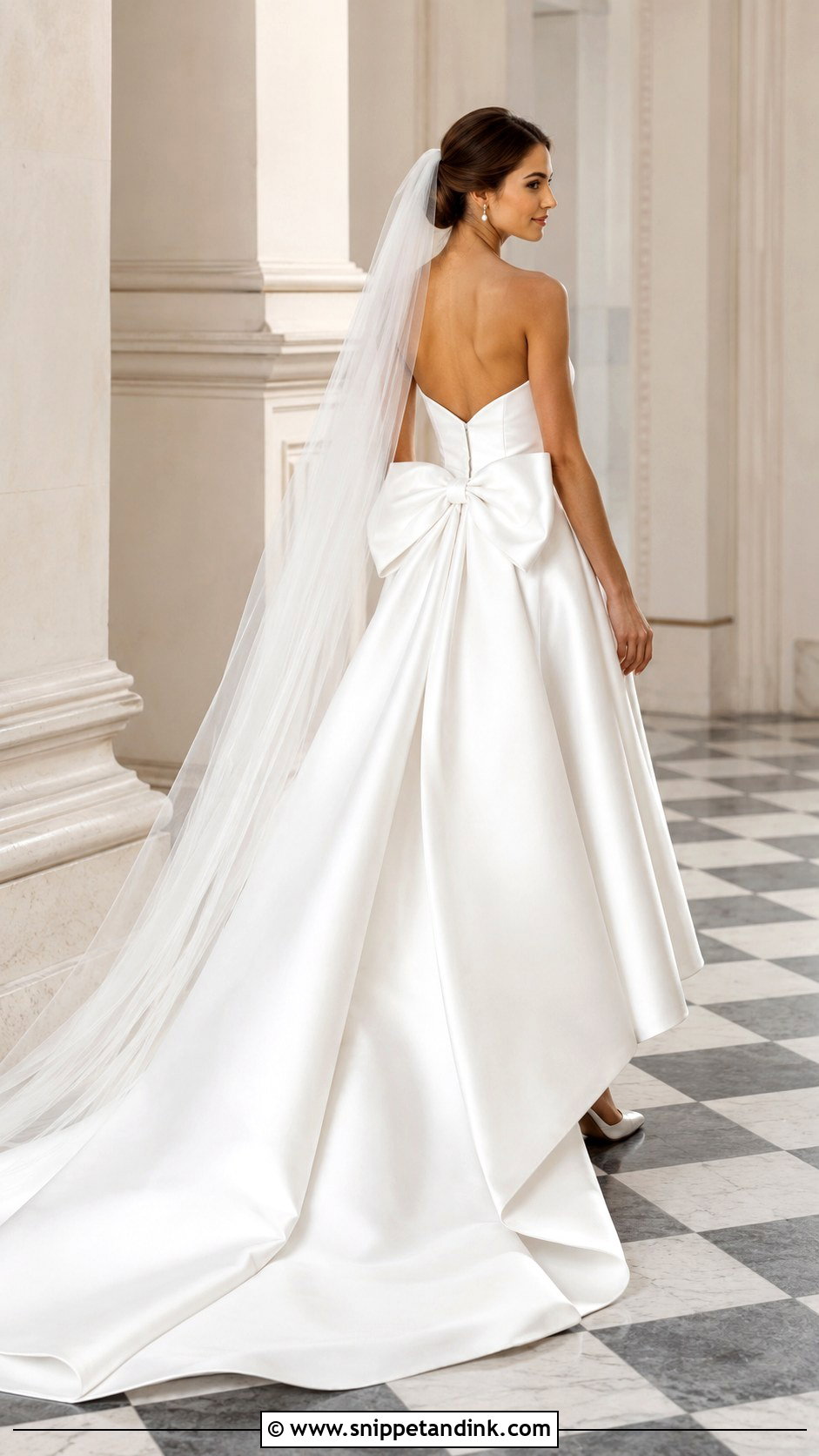 Bow Back Wedding Dress - Snippet and Ink - 20 Feminine Wedding Dress Ideas