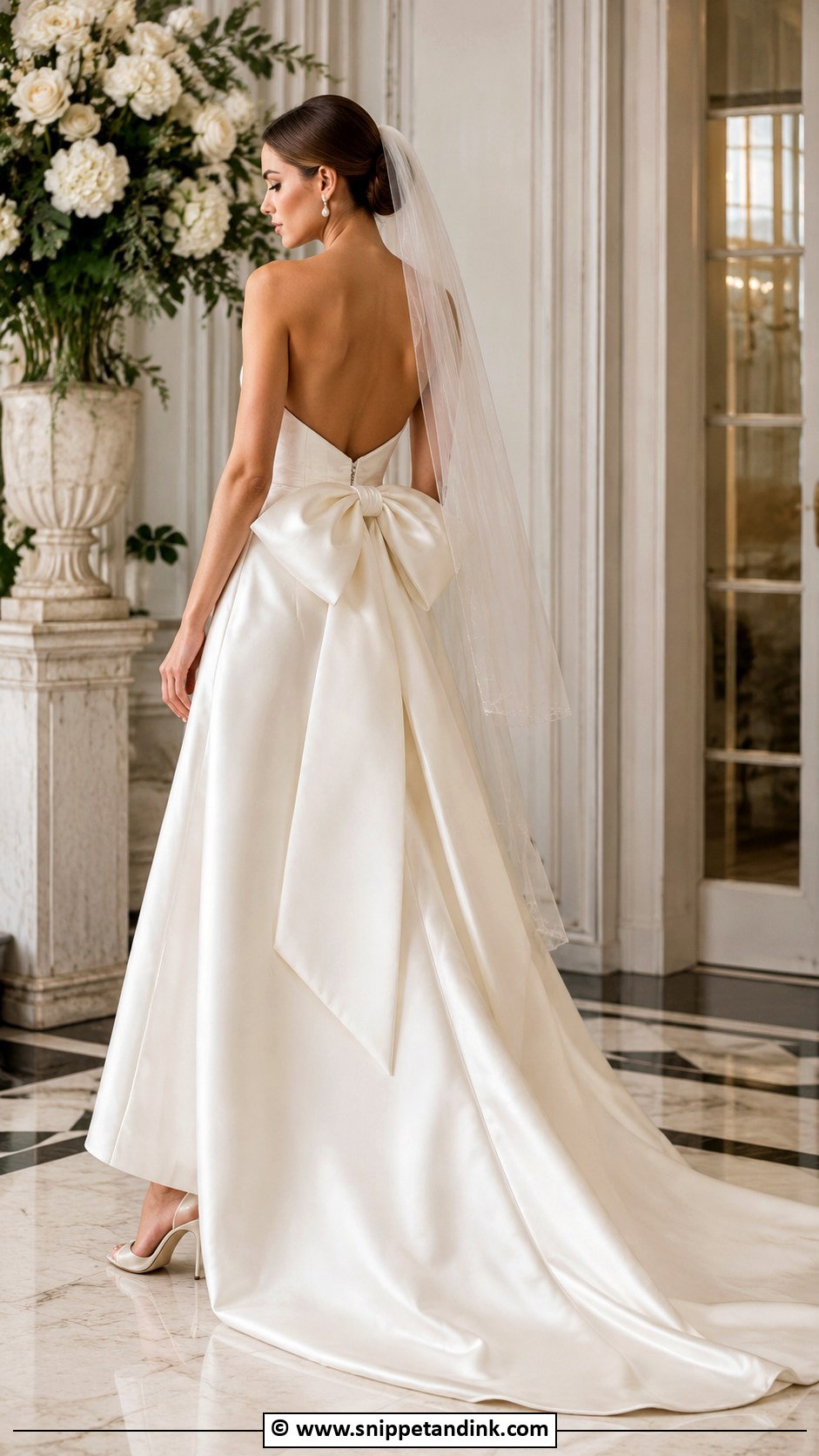 Bow Back Wedding Dress - Snippet and Ink - 30 Couture Wedding Gowns