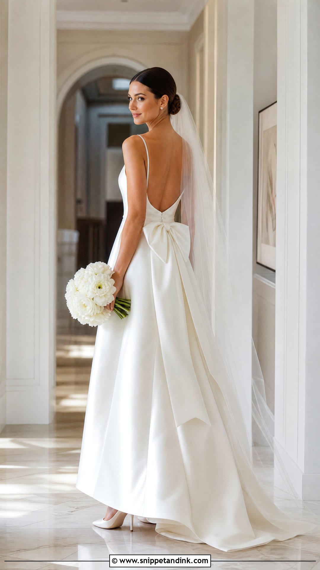 Bow Back Wedding Dress - Snippet and Ink - 20 Wedding Dress Gallery Ideas