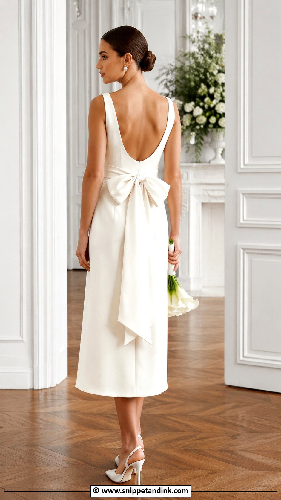 Bow Back Wedding Dress - Snippet and Ink - 30 Cute Wedding Dresses