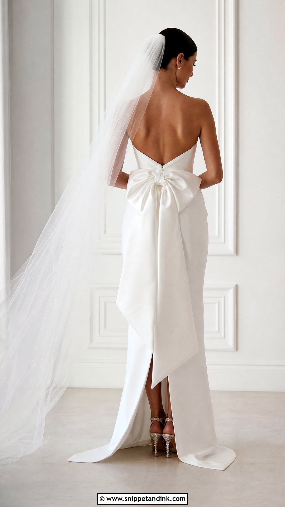 Bow Back Wedding Dress Art - Snippet and Ink - 25 Wedding Dress Art Ideas
