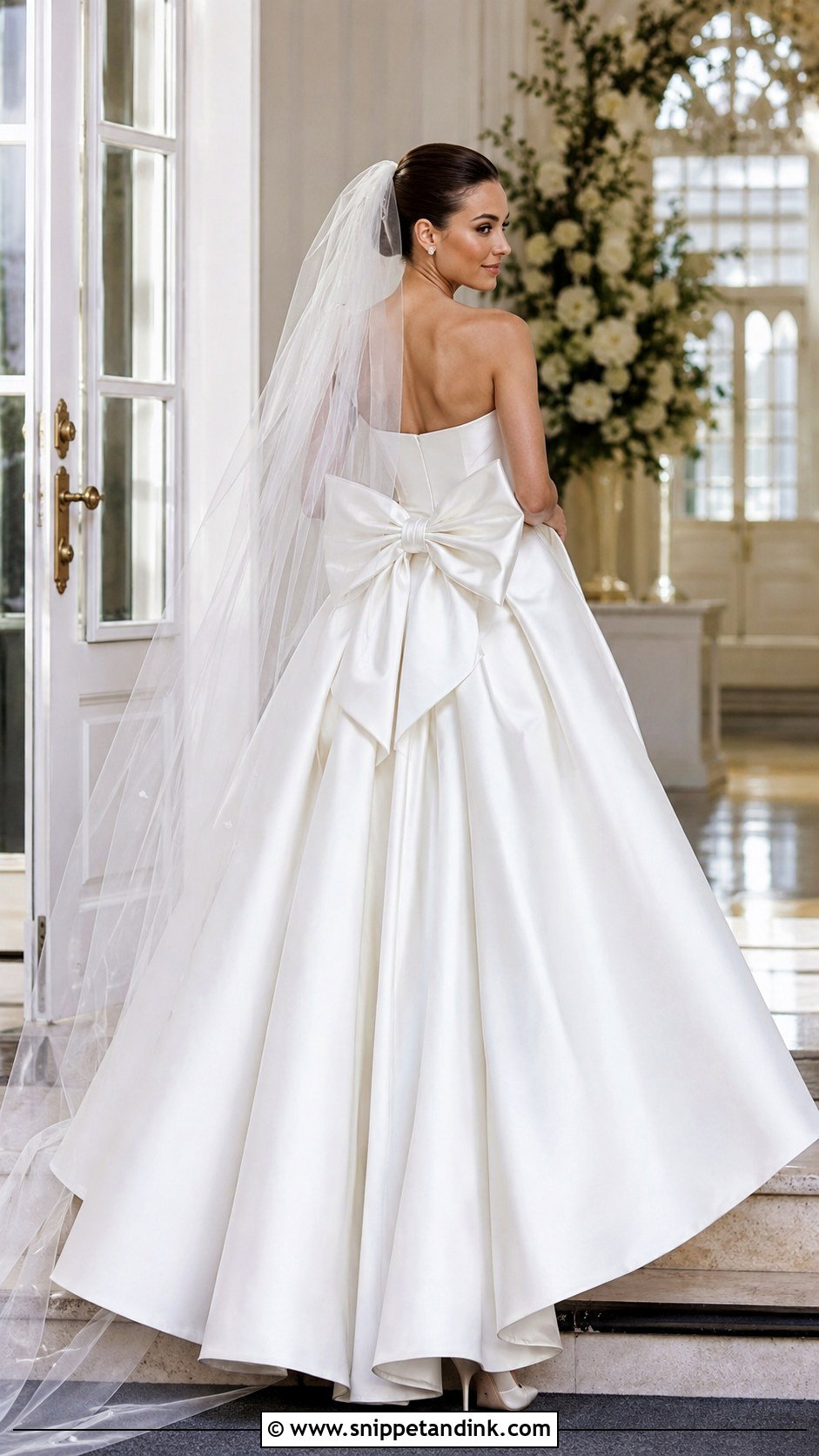 Bow Back Wedding Dress Ballgown - Snippet and Ink - 20 Elegant Wedding Dress Ballgown Ideas
