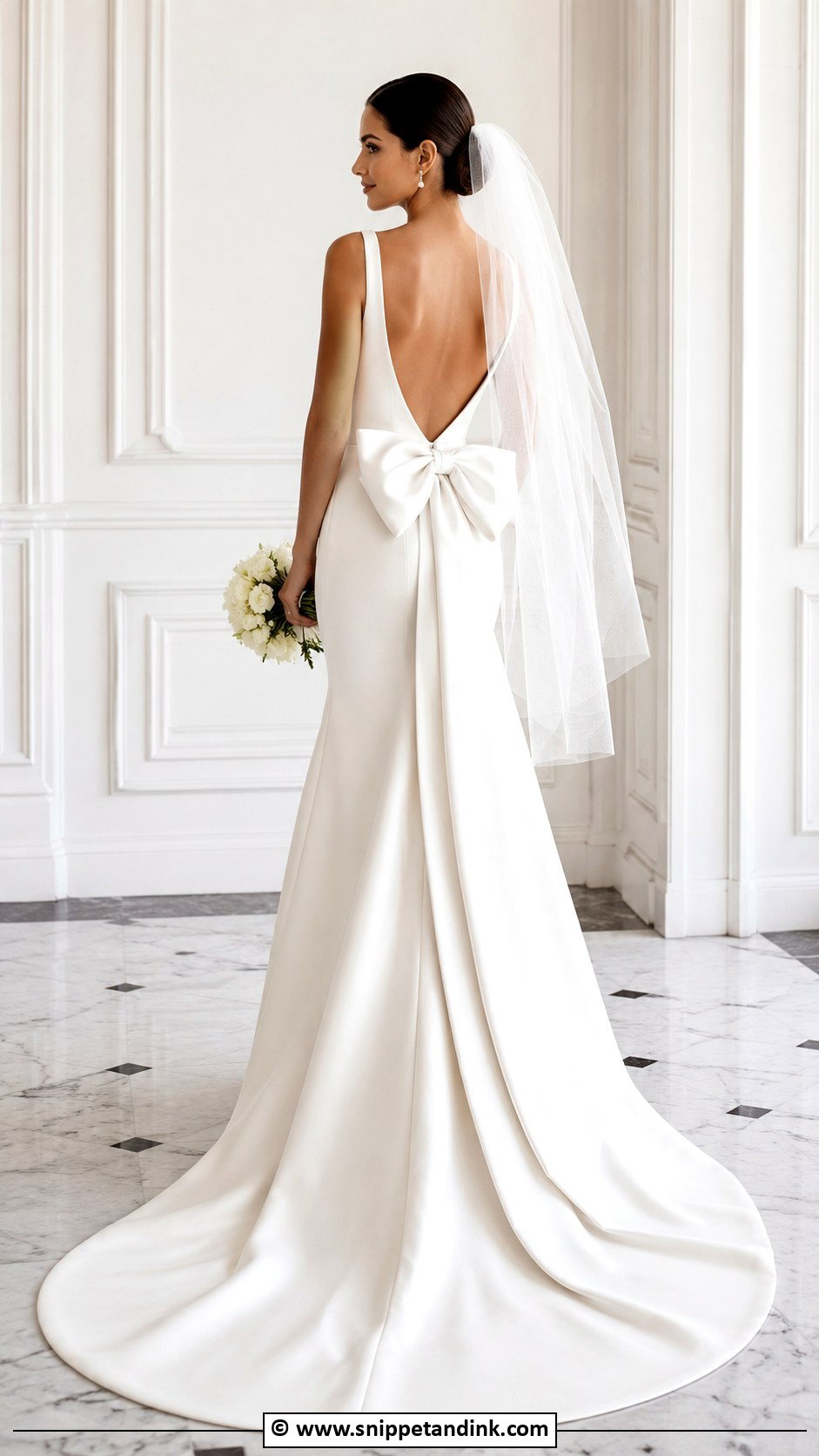 Bow Back Wedding Gown - Snippet and Ink - 35 Wedding Gown Ideas
