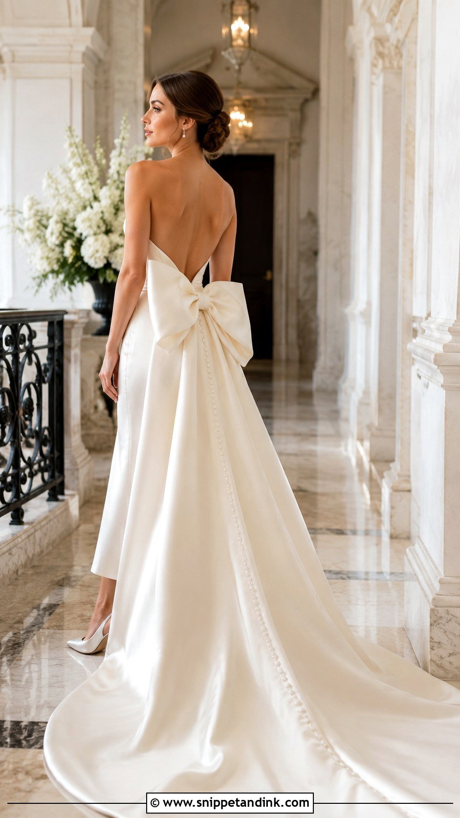 Bow Back Wedding Gown - Snippet and Ink - 25 Unique Wedding Gowns