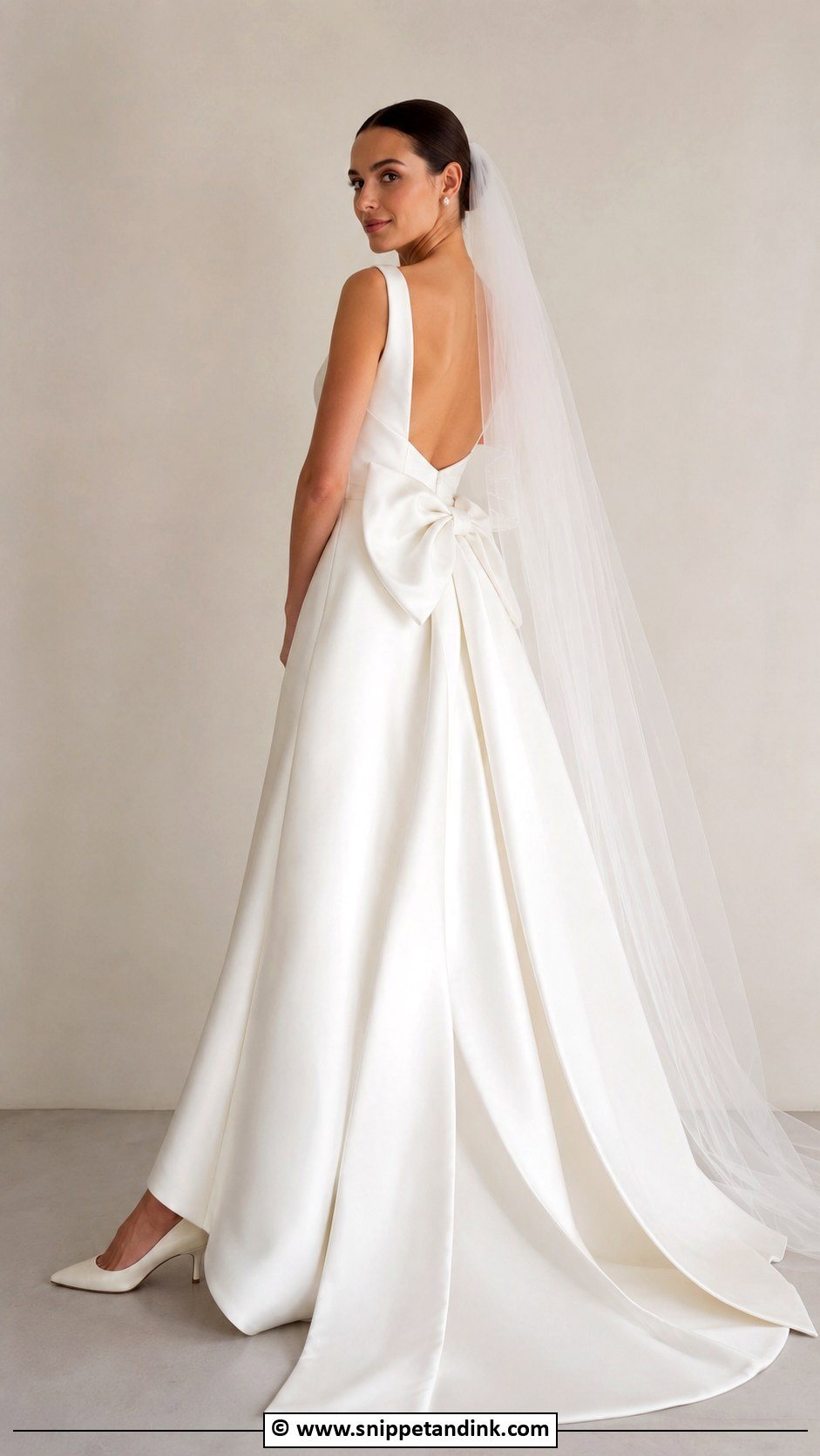 Bow Back Wedding Gown - Snippet and Ink - 30 Classy Wedding Gown Ideas